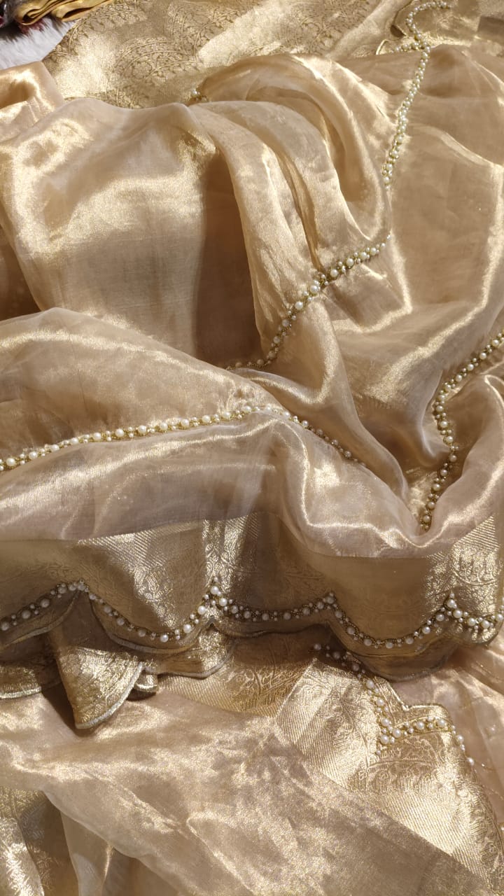 KALKI -BRDAIL EDIT BEIGE SAREE