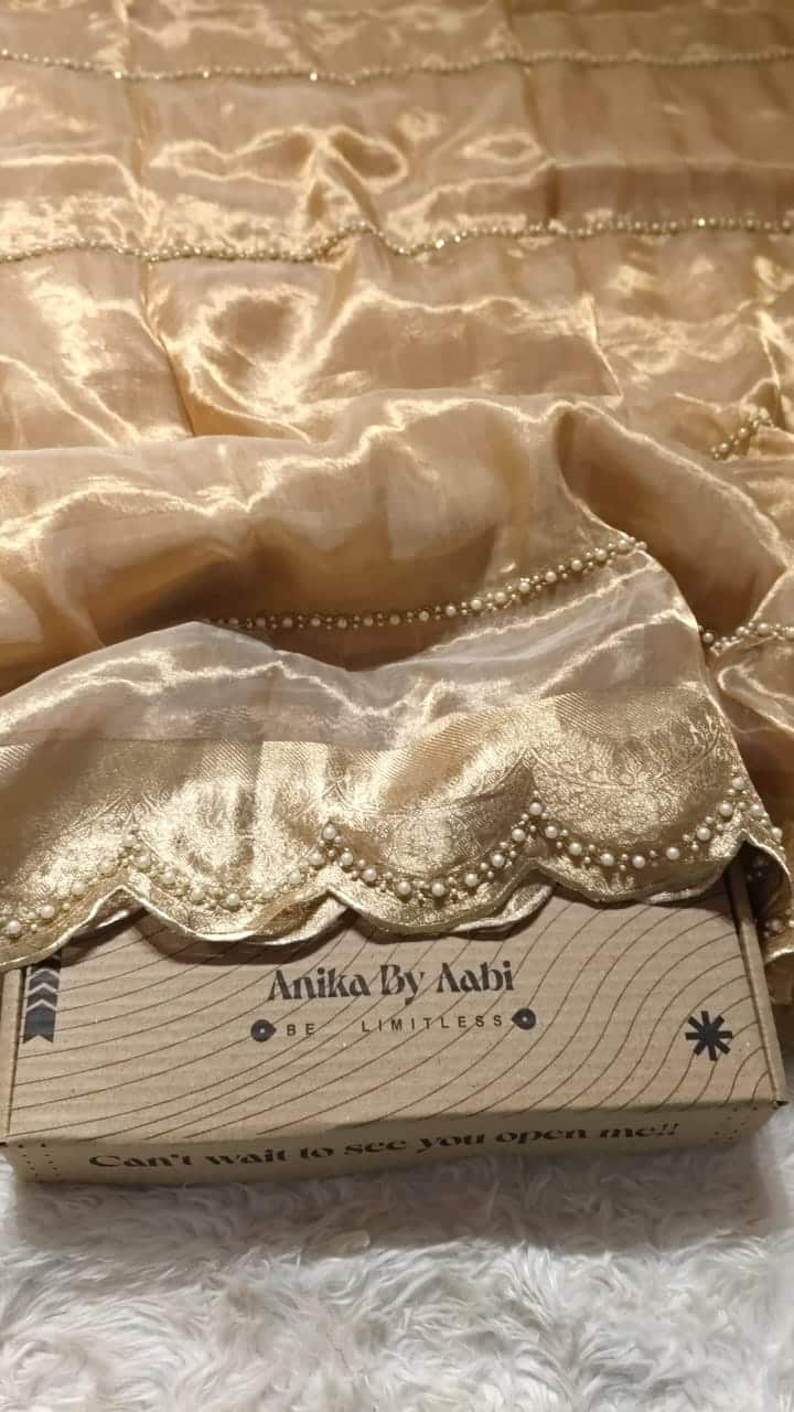 KALKI -BRDAIL EDIT BEIGE SAREE