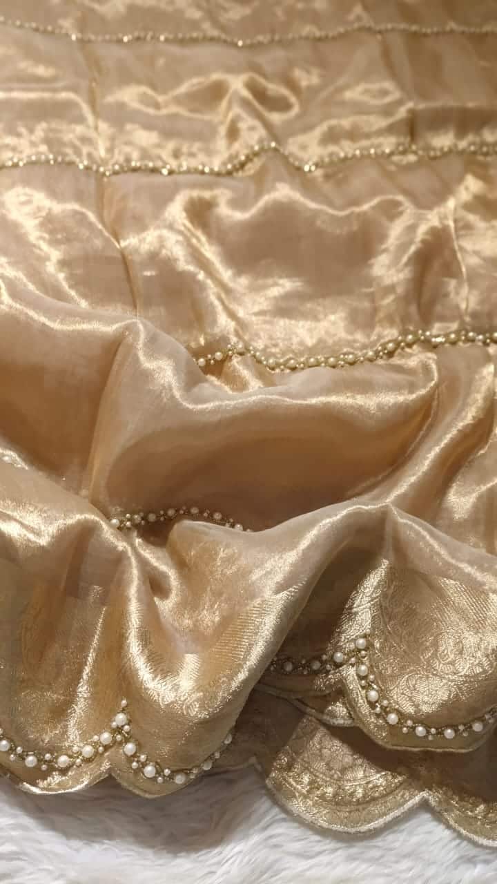 KALKI -BRDAIL EDIT BEIGE SAREE