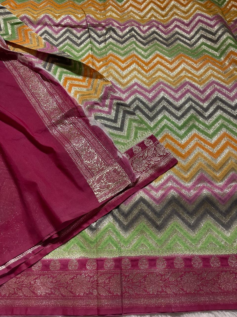 SITA GEORGETTE-MULTI COLOR SAREE