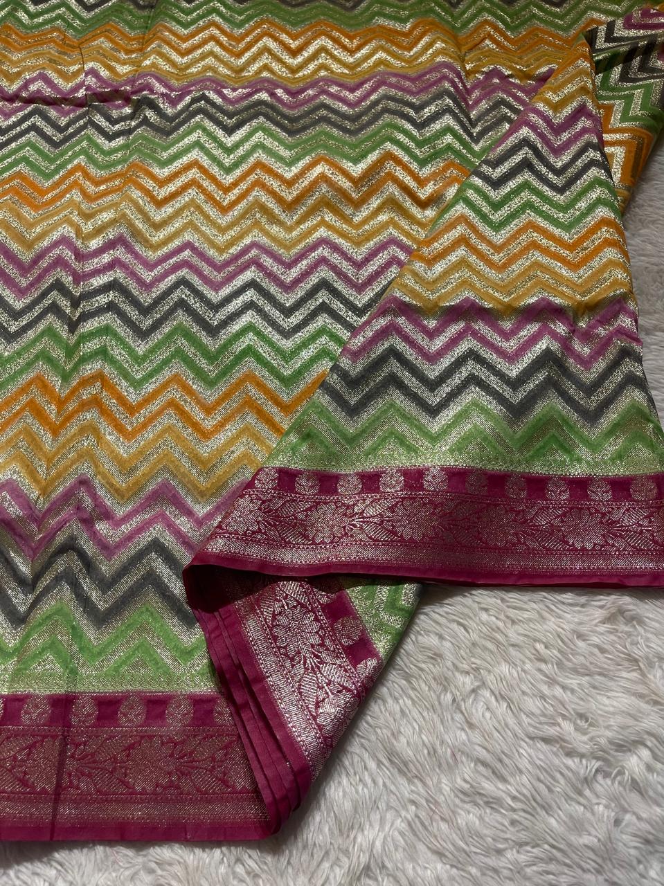 SITA GEORGETTE-MULTI COLOR SAREE