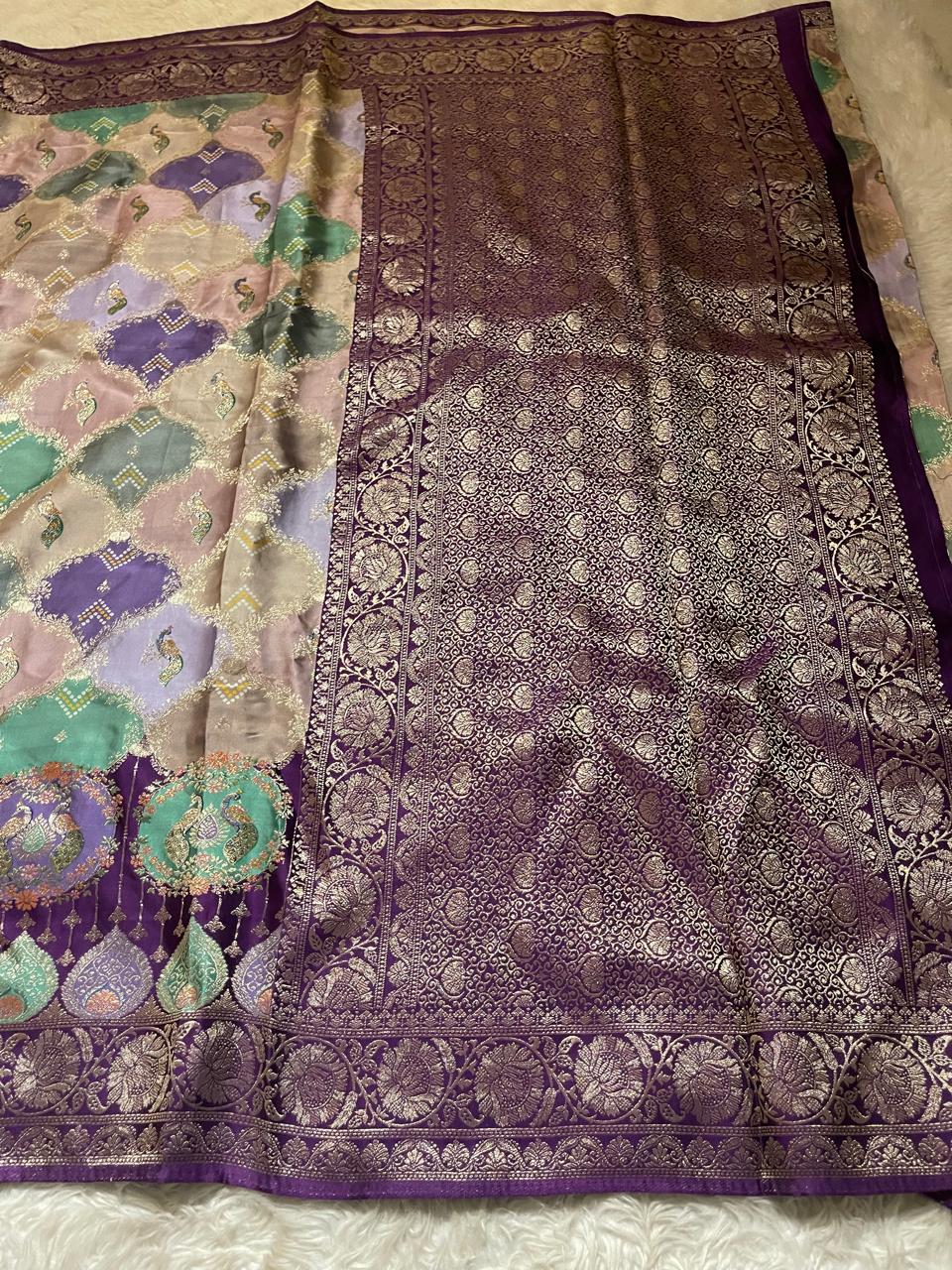 SHADES OF LOVE-PEACOCK PURPLE SAREE