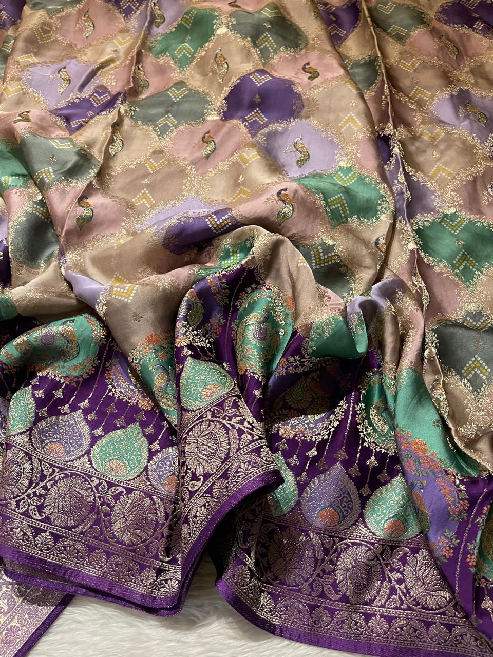 SHADES OF LOVE-PEACOCK PURPLE SAREE