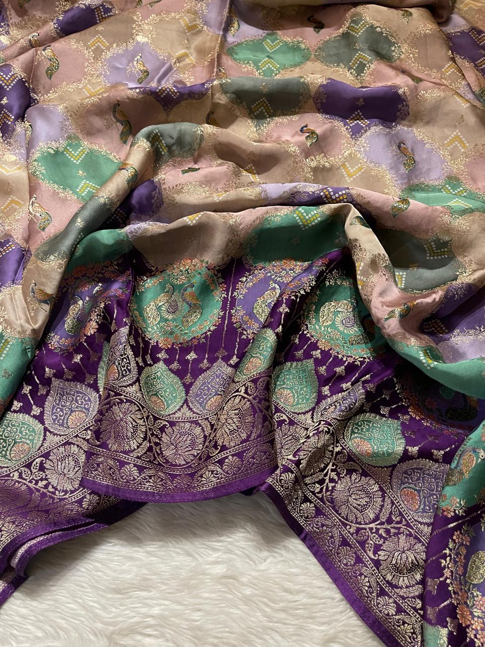 SHADES OF LOVE-PEACOCK PURPLE SAREE