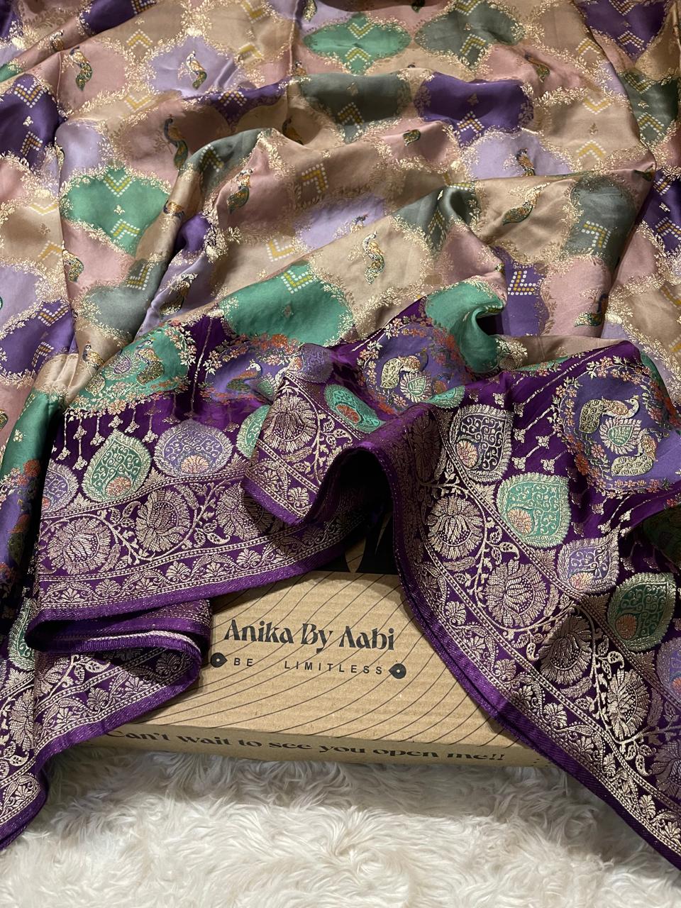 SHADES OF LOVE-PEACOCK PURPLE SAREE