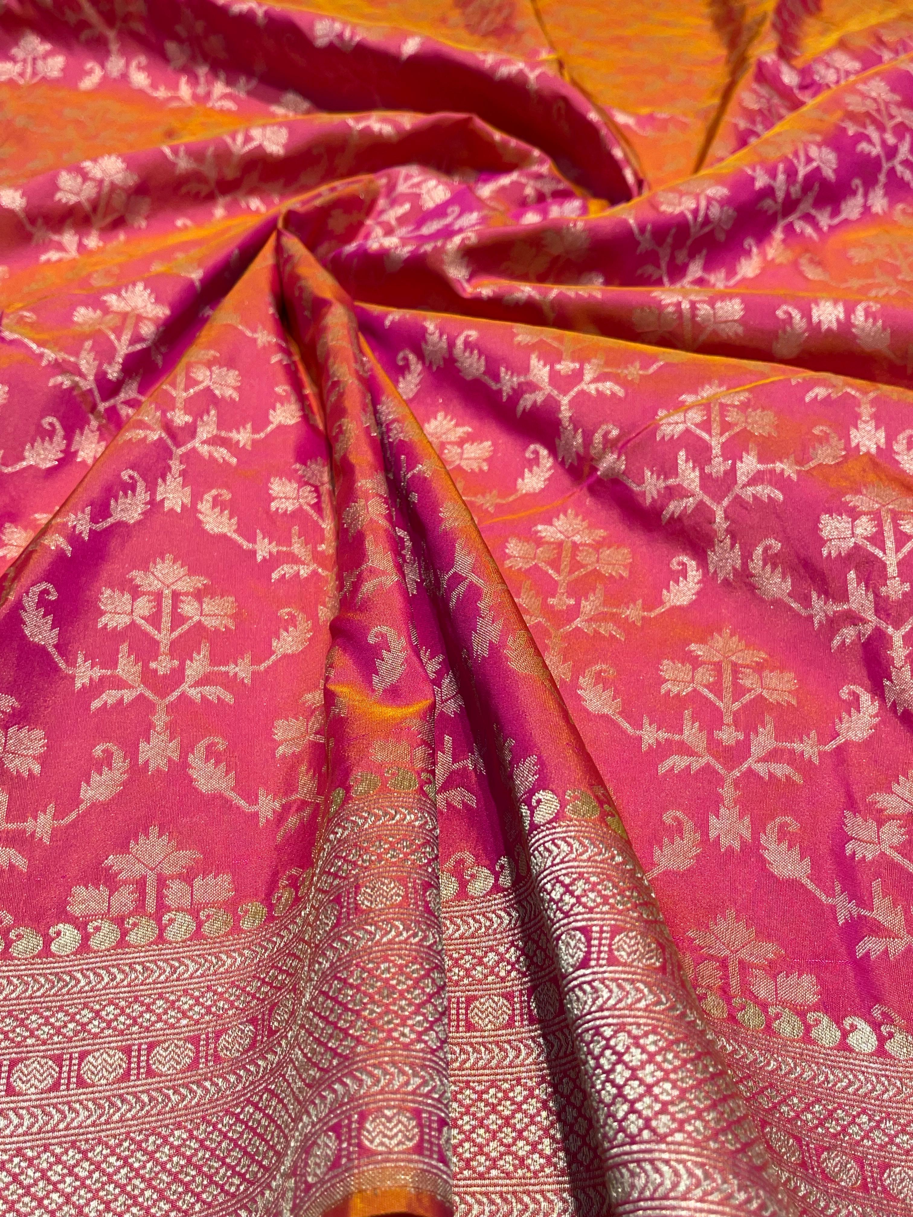 ANIKA'S SEMI KATAN SILK SAREE - ASK05