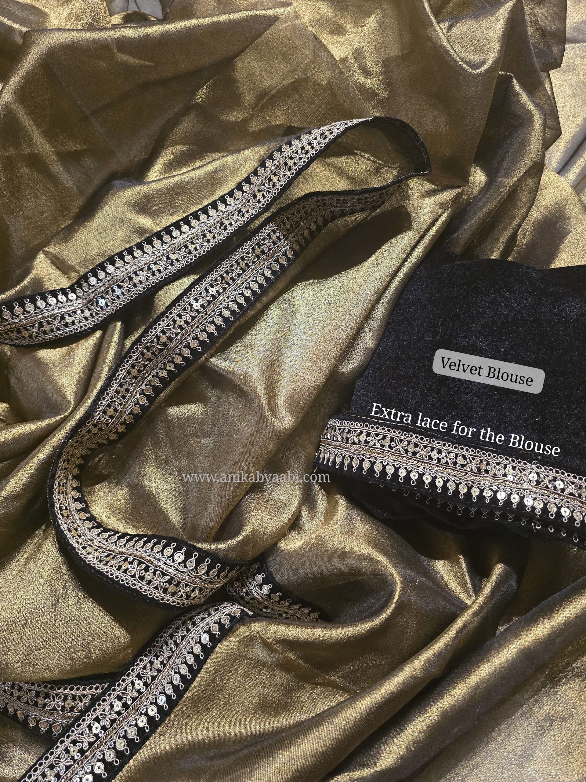 DP-GOLD TISSUE SAREE
