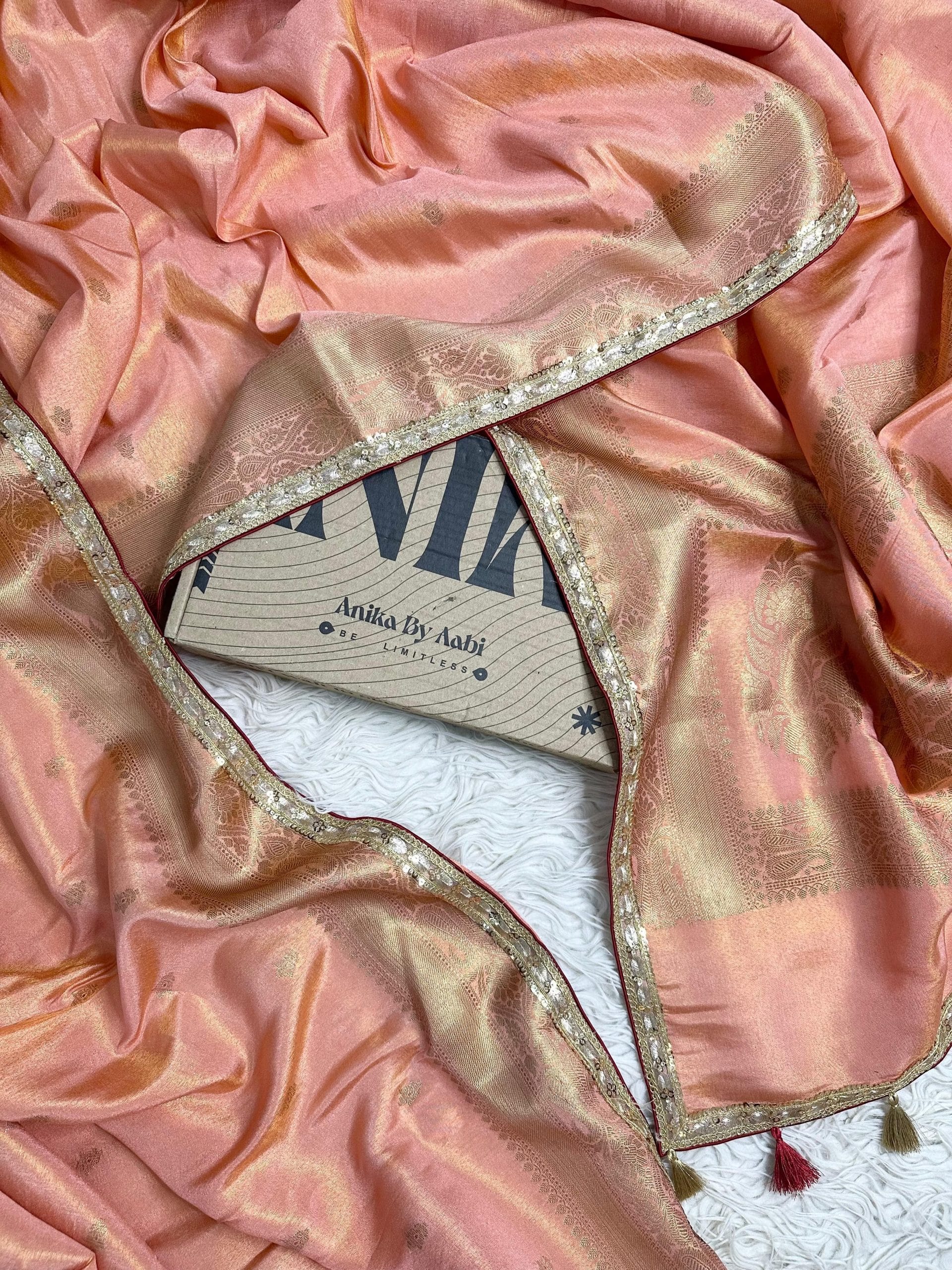 ADITI-PEACH BRIDAL EDIT SAREE