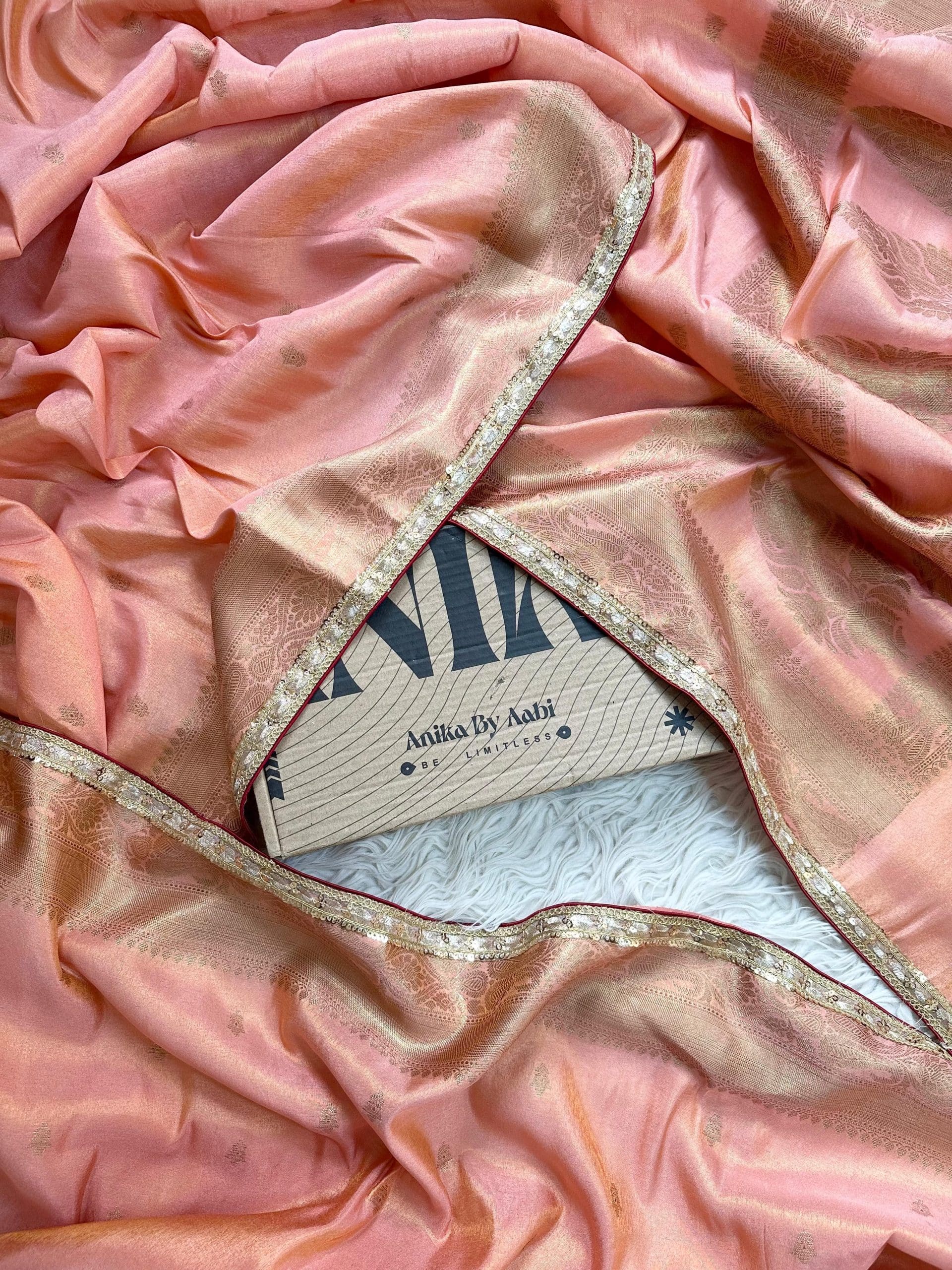 ADITI-PEACH BRIDAL EDIT SAREE