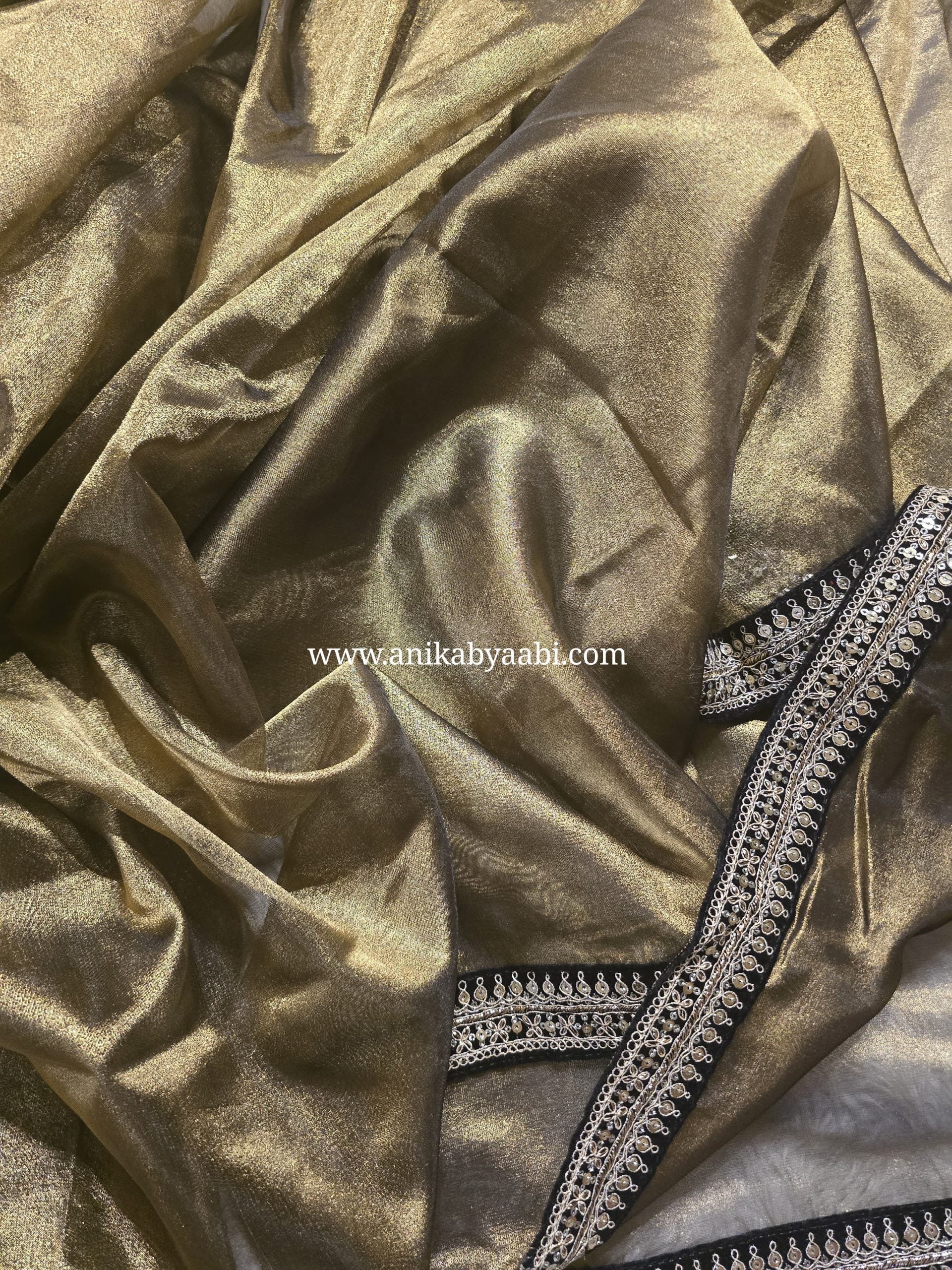 DP-GOLD TISSUE SAREE