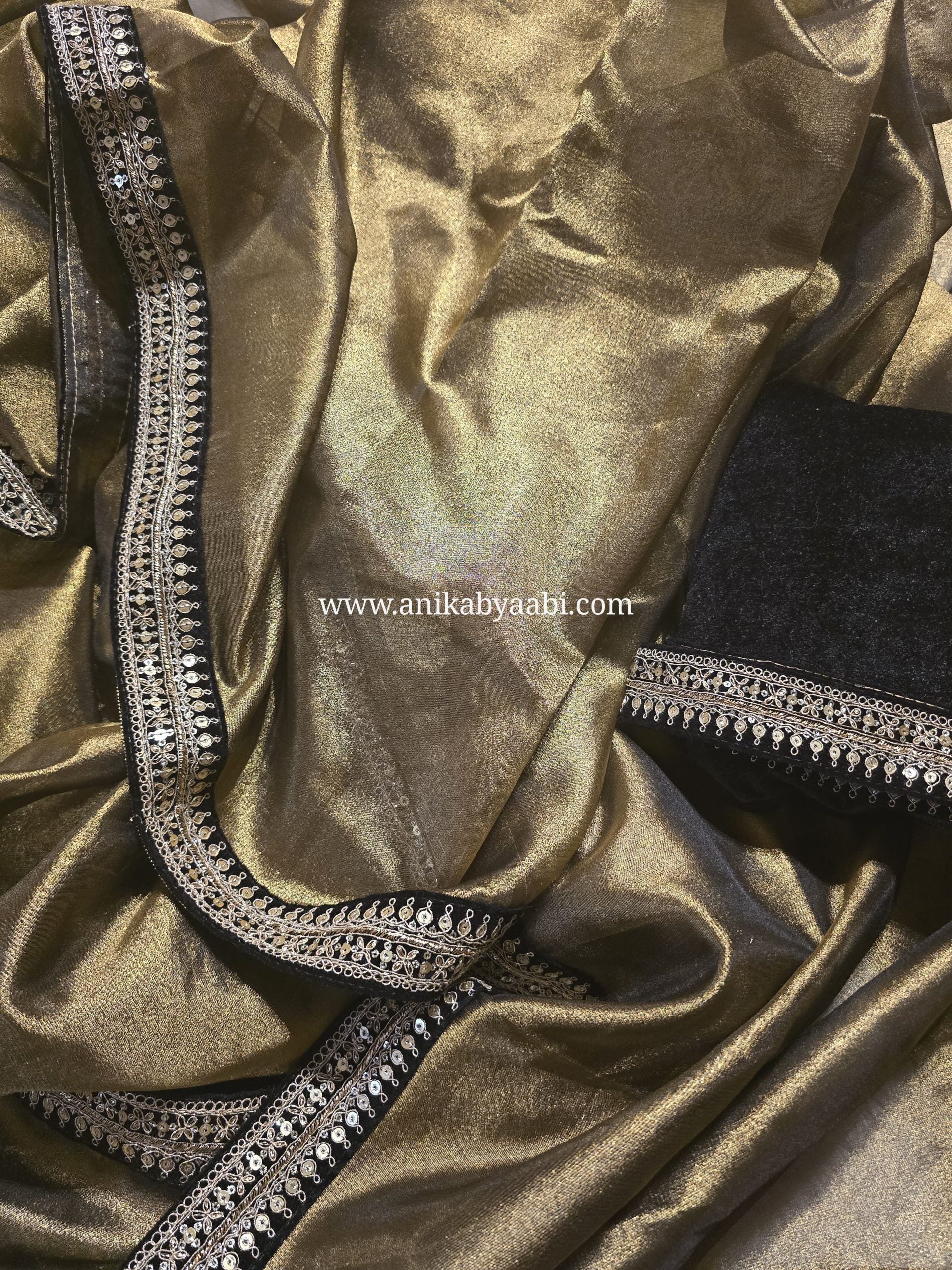 DP-GOLD TISSUE SAREE