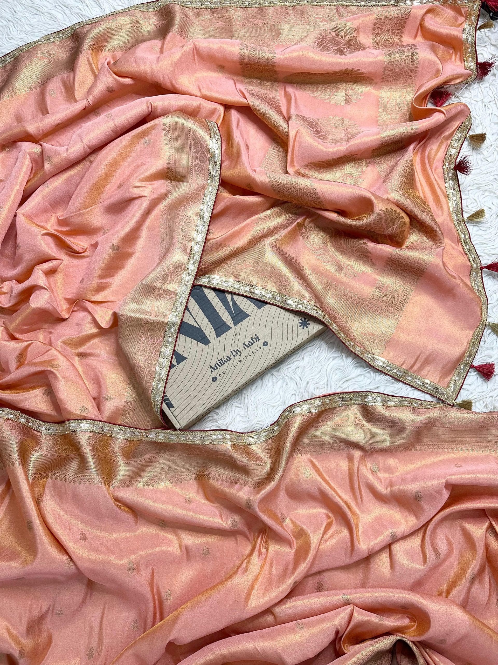 ADITI-PEACH BRIDAL EDIT SAREE