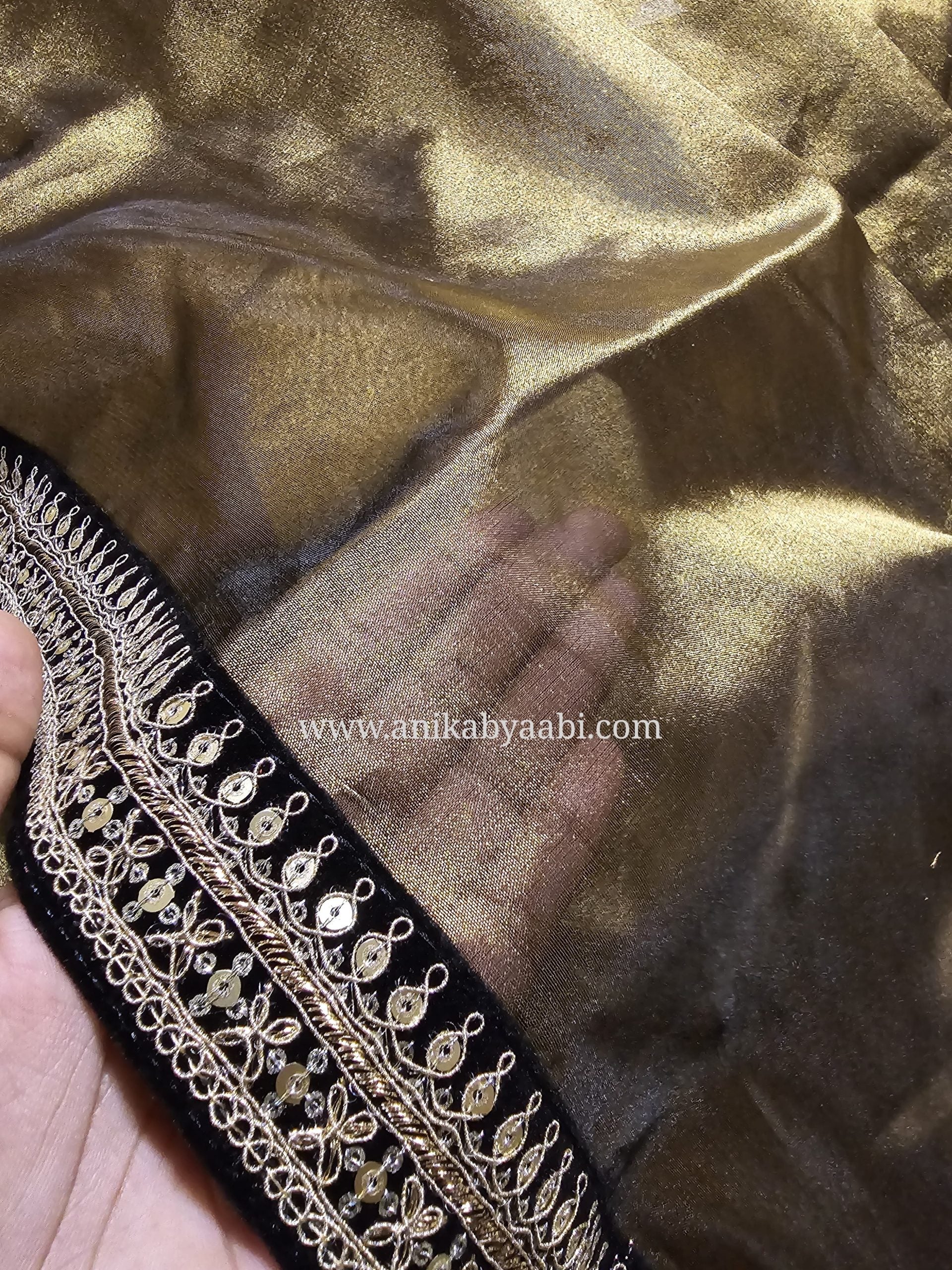 DP-GOLD TISSUE SAREE