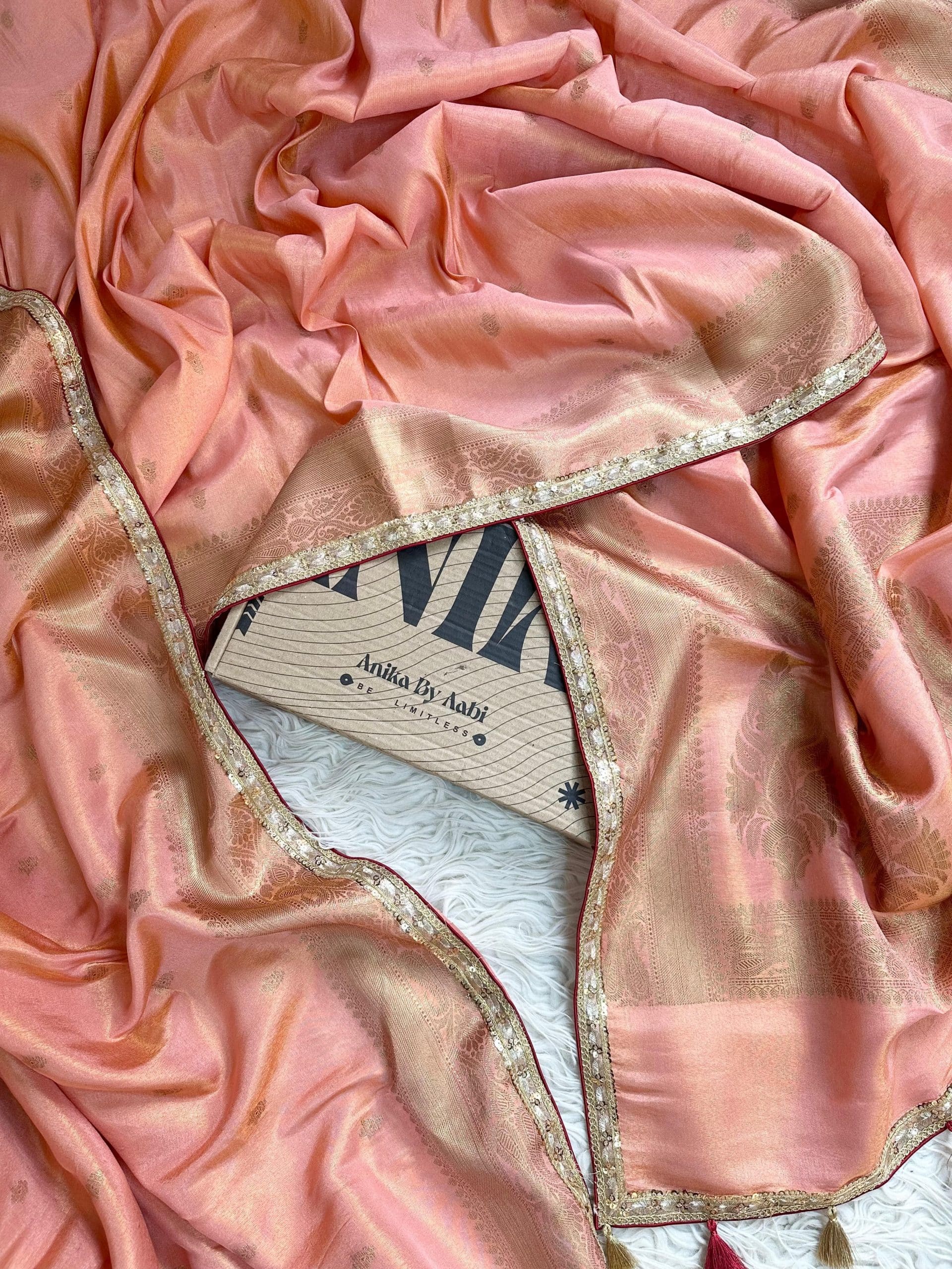 ADITI-PEACH BRIDAL EDIT SAREE