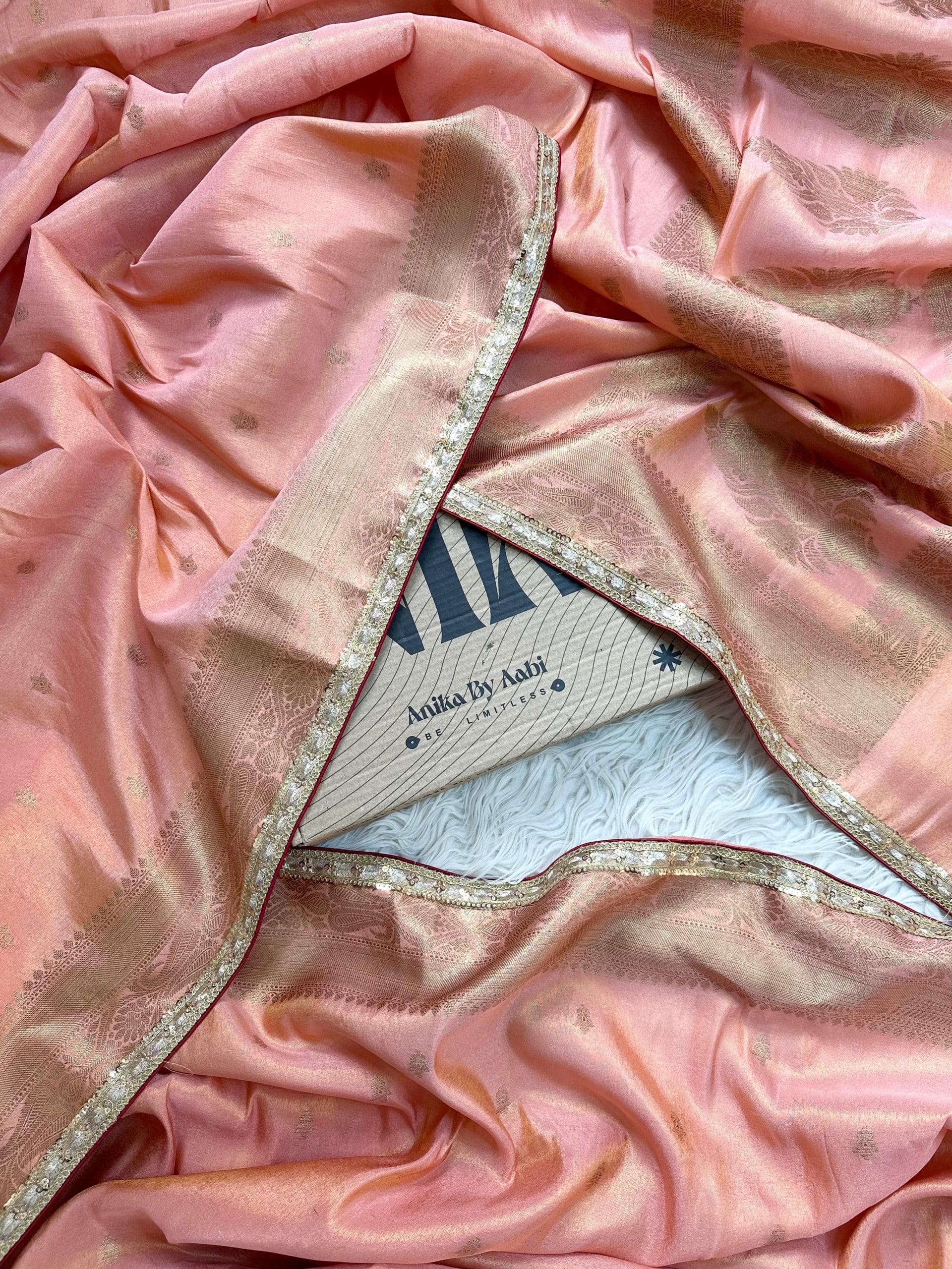 ADITI-PEACH BRIDAL EDIT SAREE