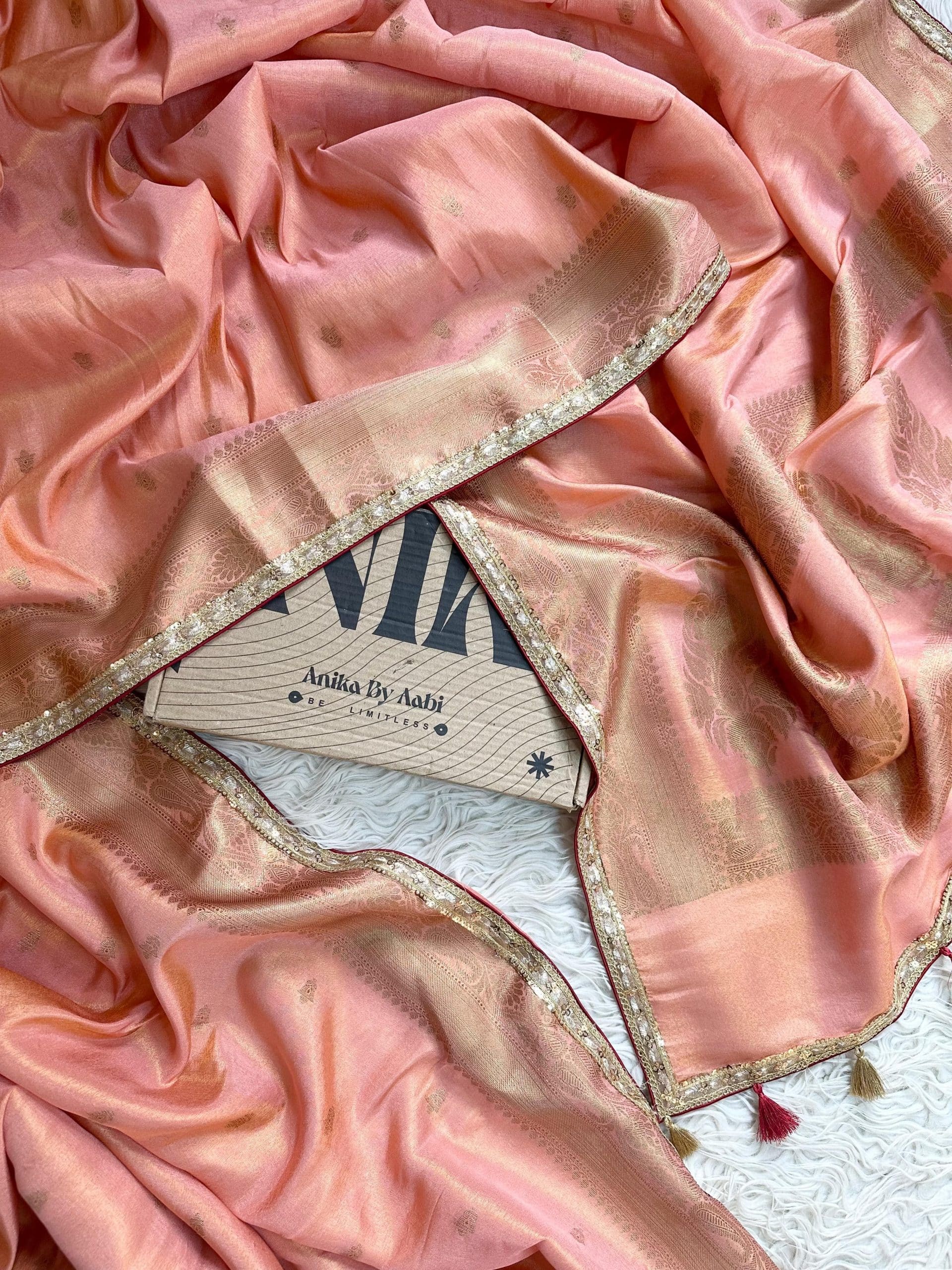 ADITI-PEACH BRIDAL EDIT SAREE