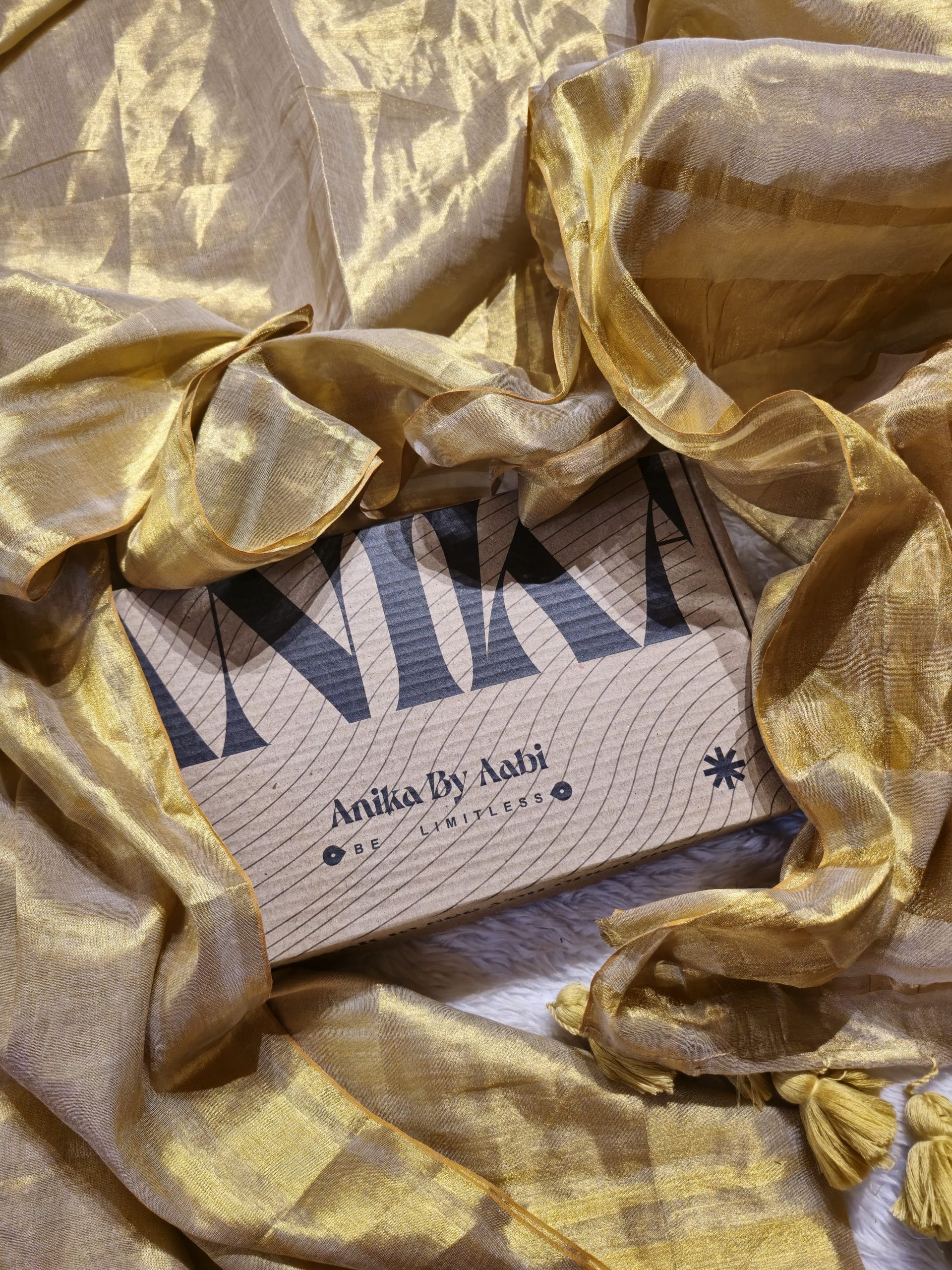 SHIKAR TISSUE - ONAME GOLD SAREE