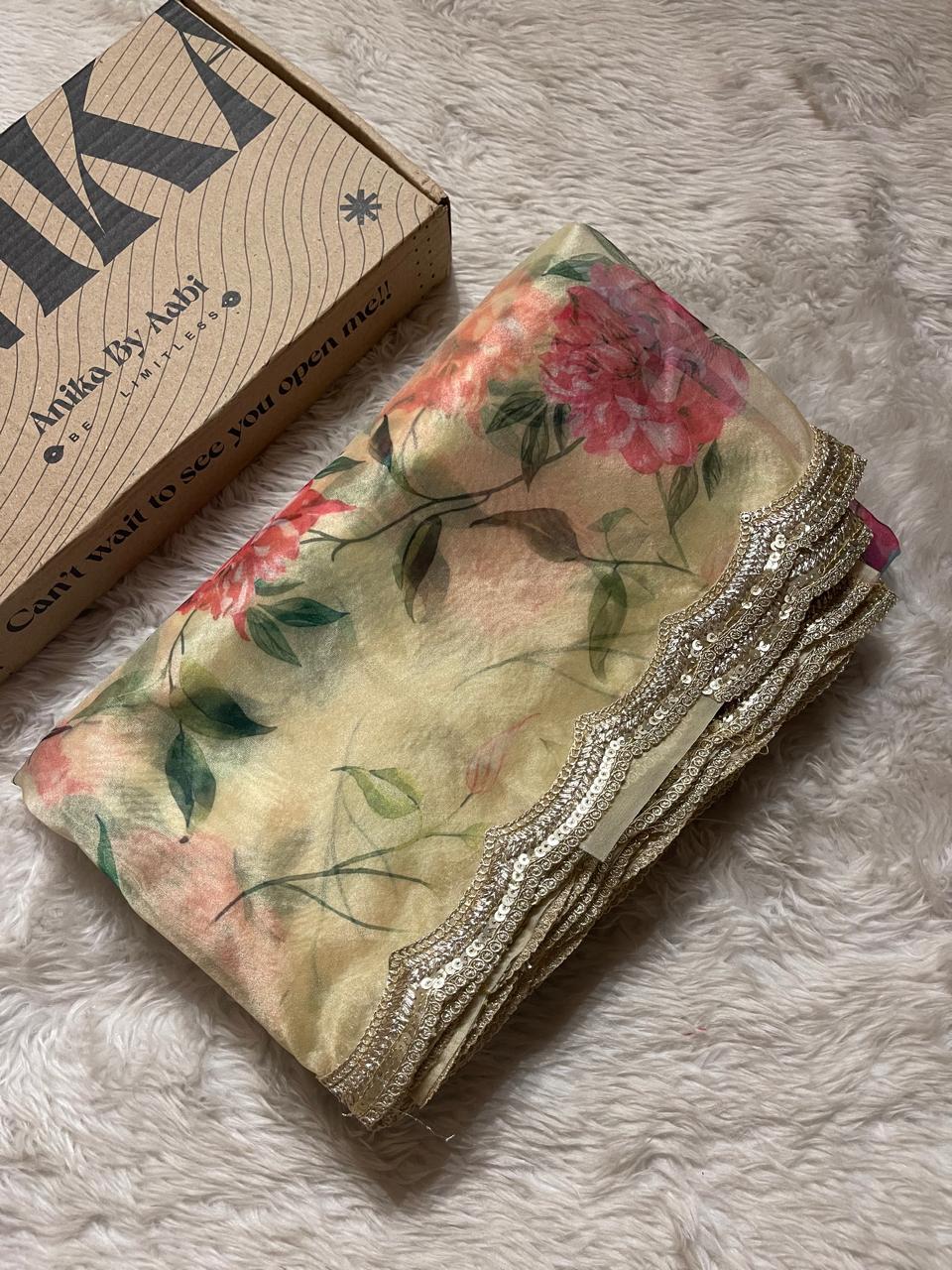 ORGANZA LACE-FLORAL ELEGANCE FE03