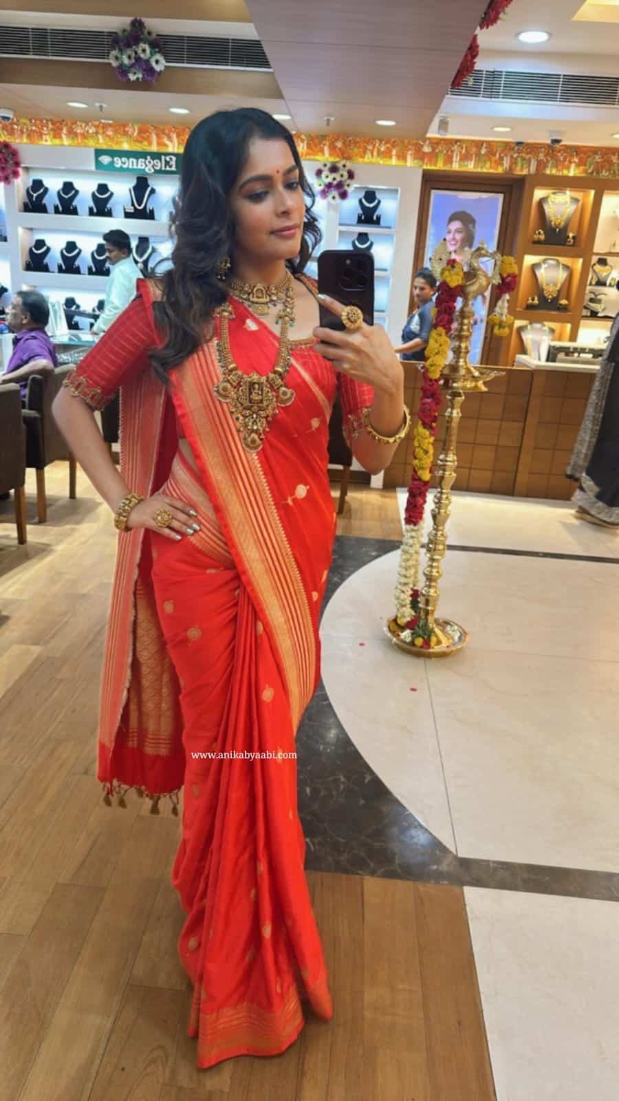 VERMI RED SAREE