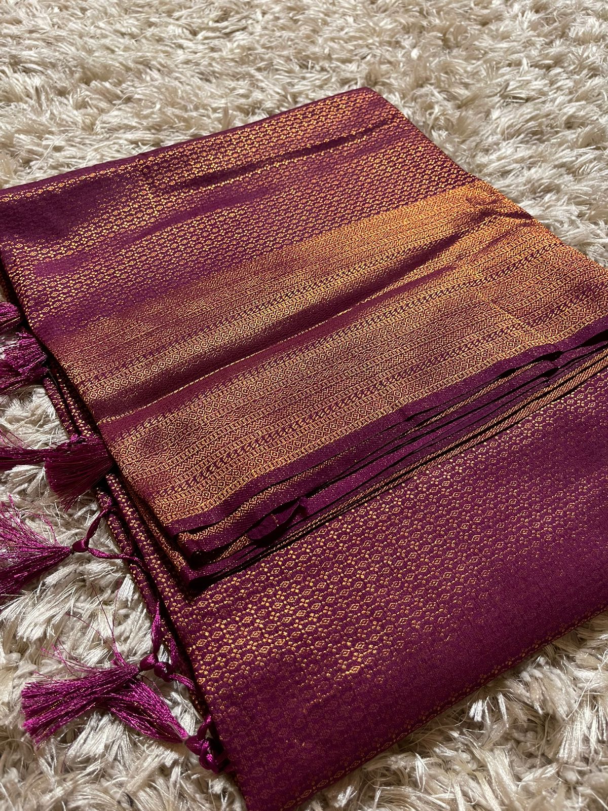 ROYAL AFFAIR-PURPLE BANARASI BROCADE SILK SAREE