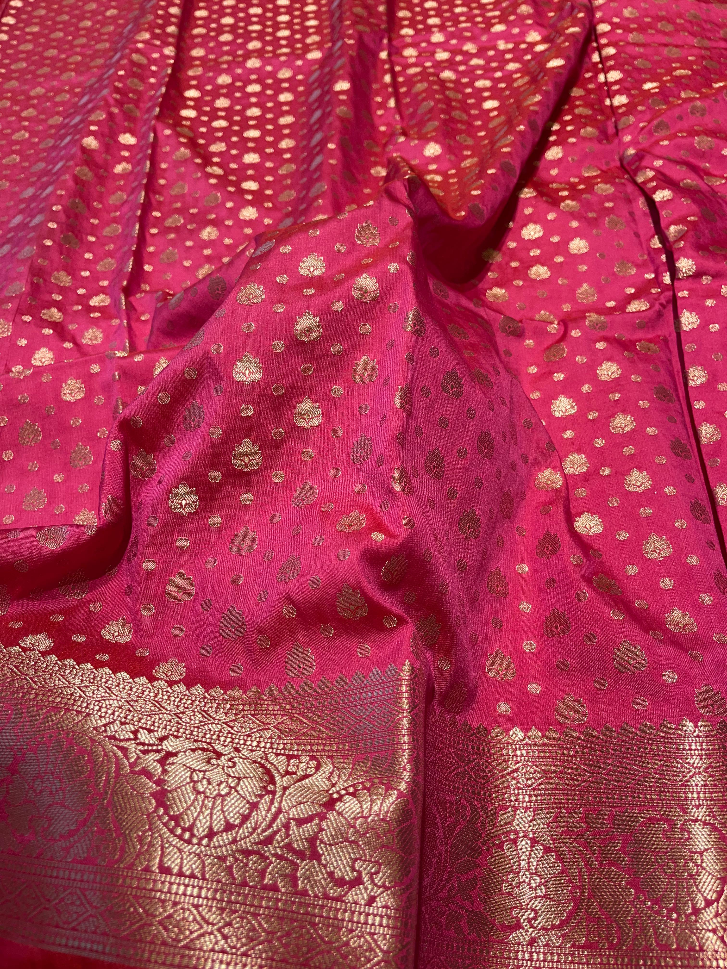 ANIKA'S SEMI KATAN SILK SAREE - ASK04