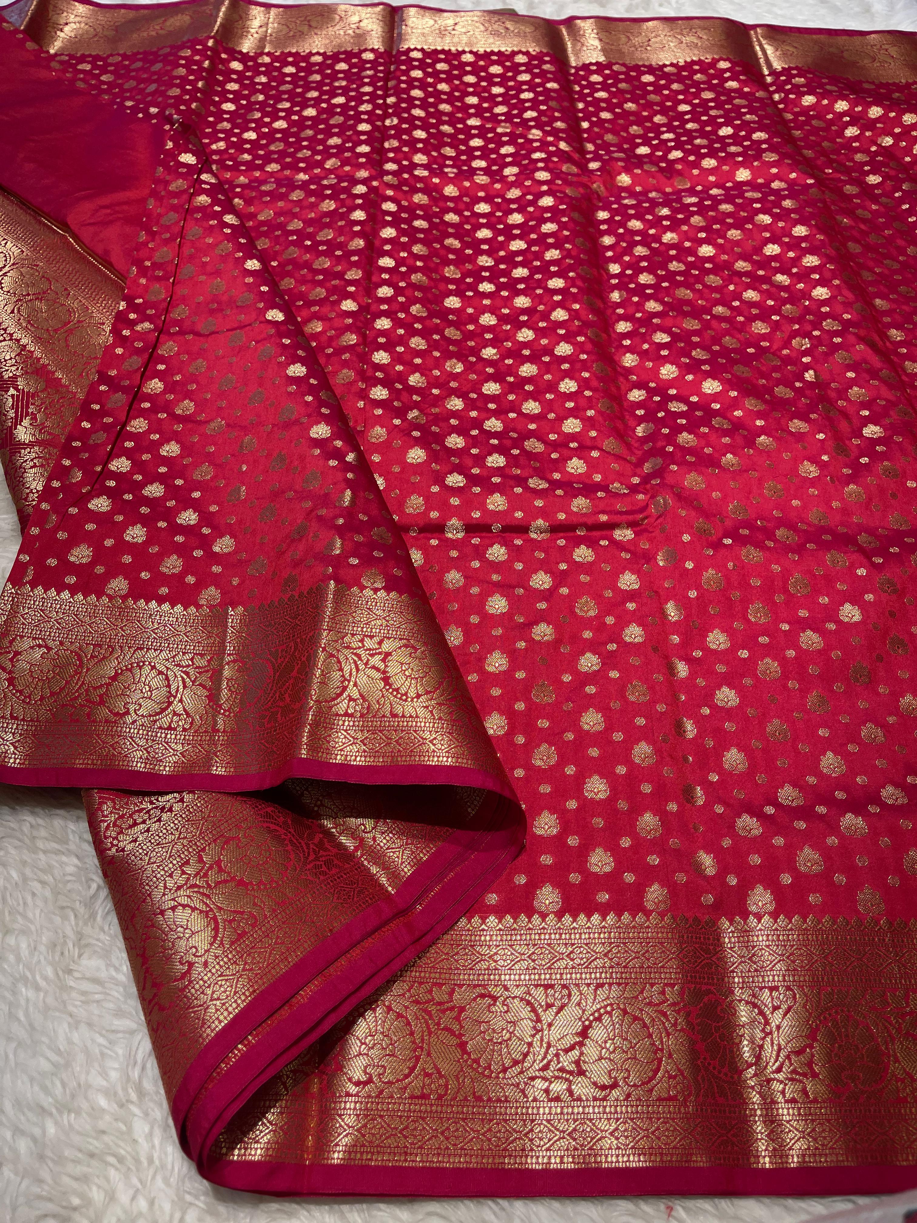 ANIKA'S SEMI KATAN SILK SAREE - ASK07