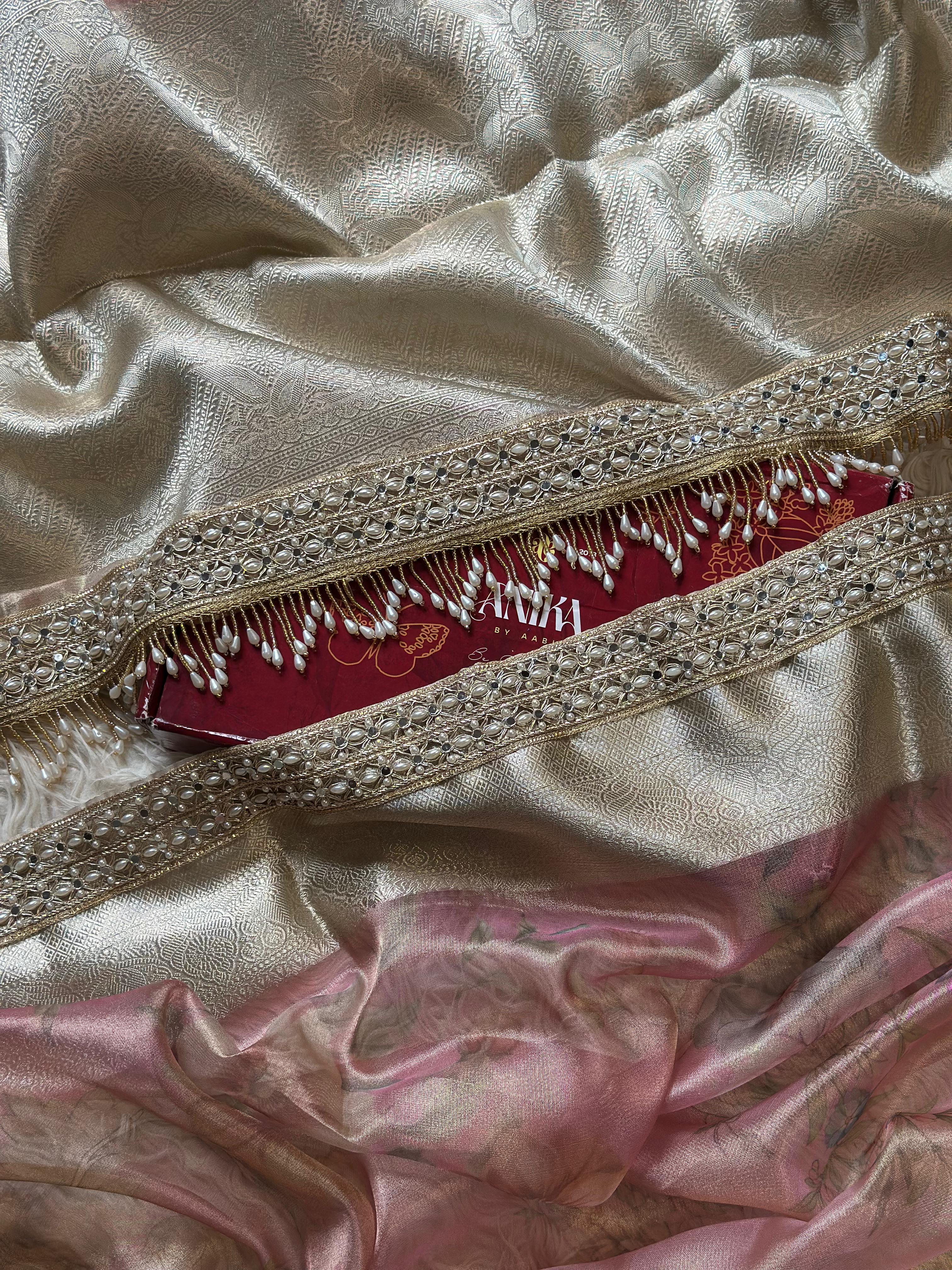 TISSUE LUXE FLORAL - FESTIVE EDIT - PINK DUAL TONE