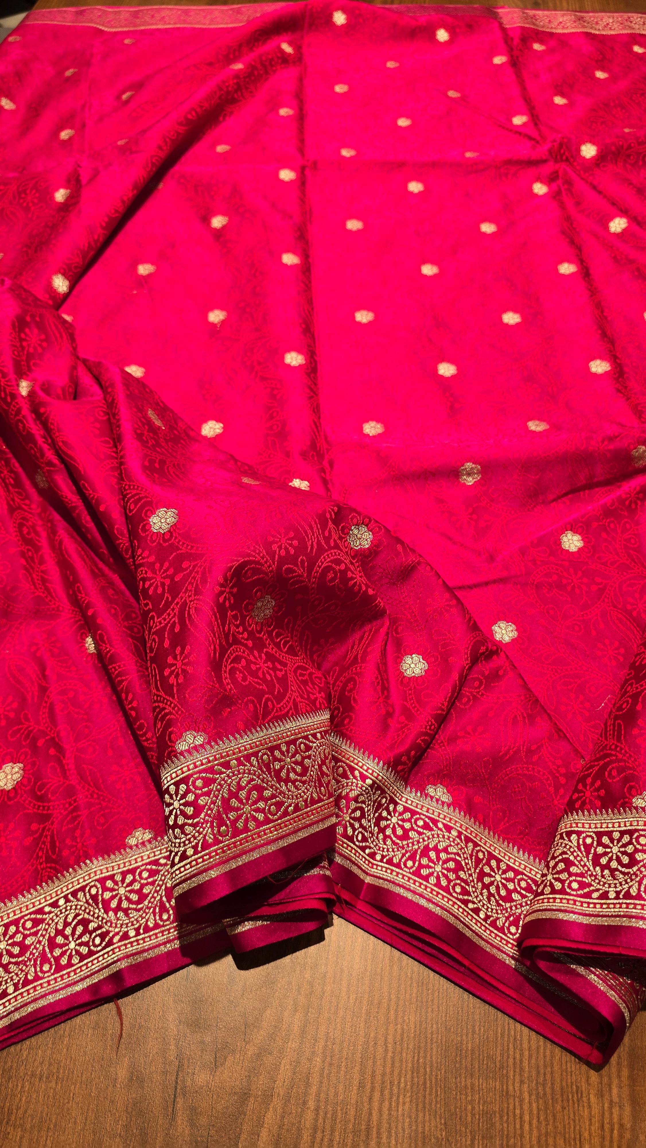 Anika's Vintage Banarasi silk - Ranipink