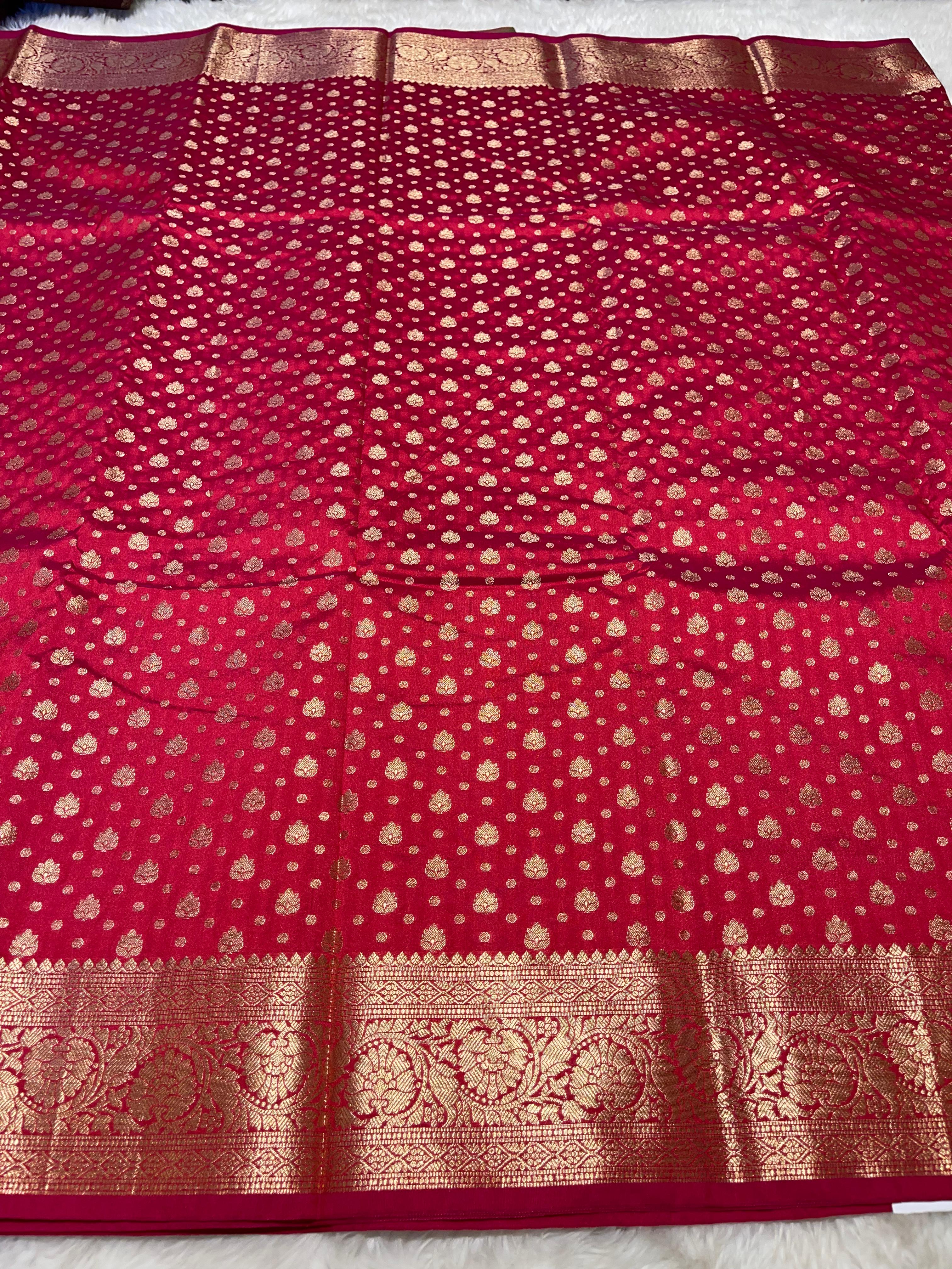 ANIKA'S SEMI KATAN SILK SAREE - ASK07