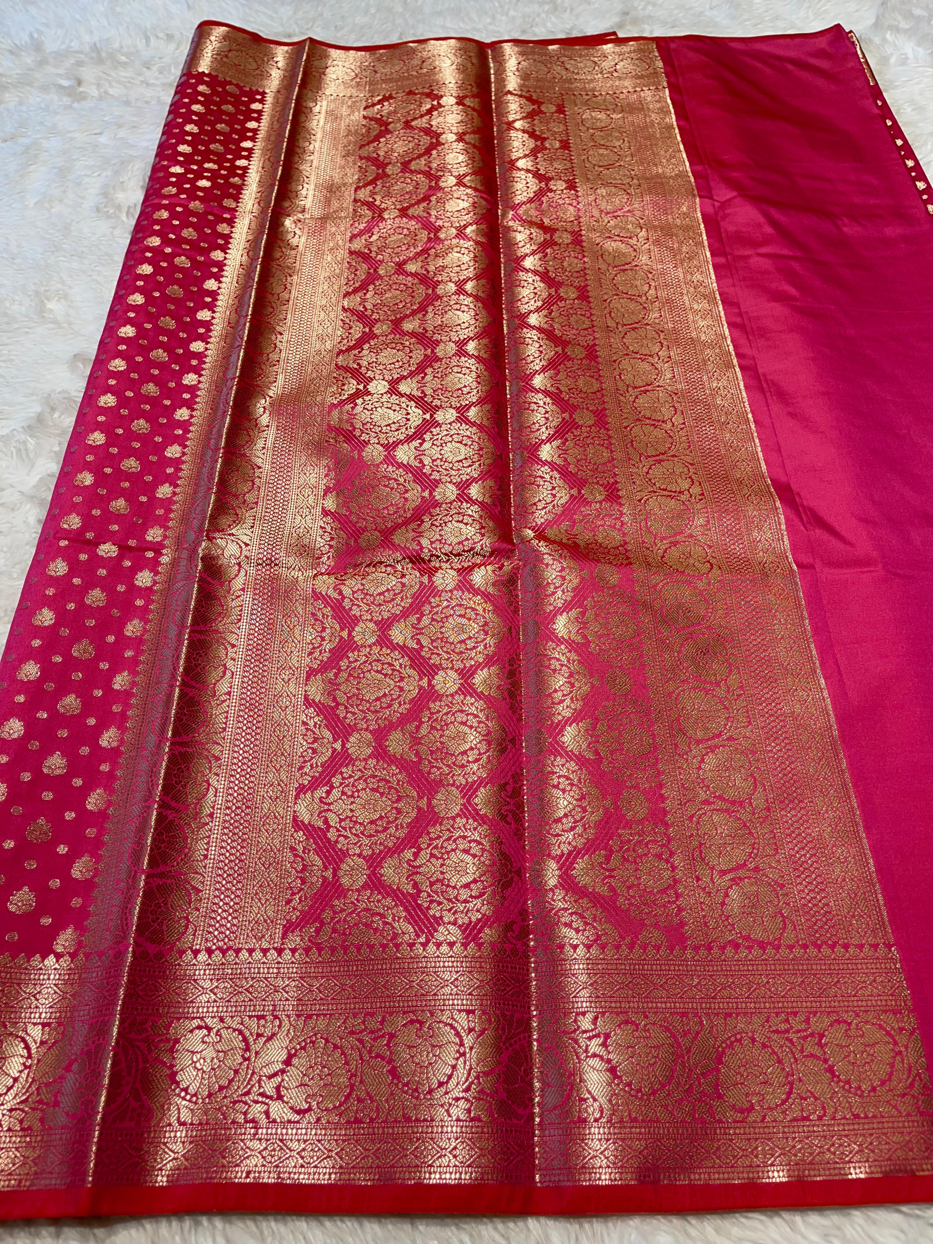 ANIKA'S SEMI KATAN SILK SAREE - ASK04
