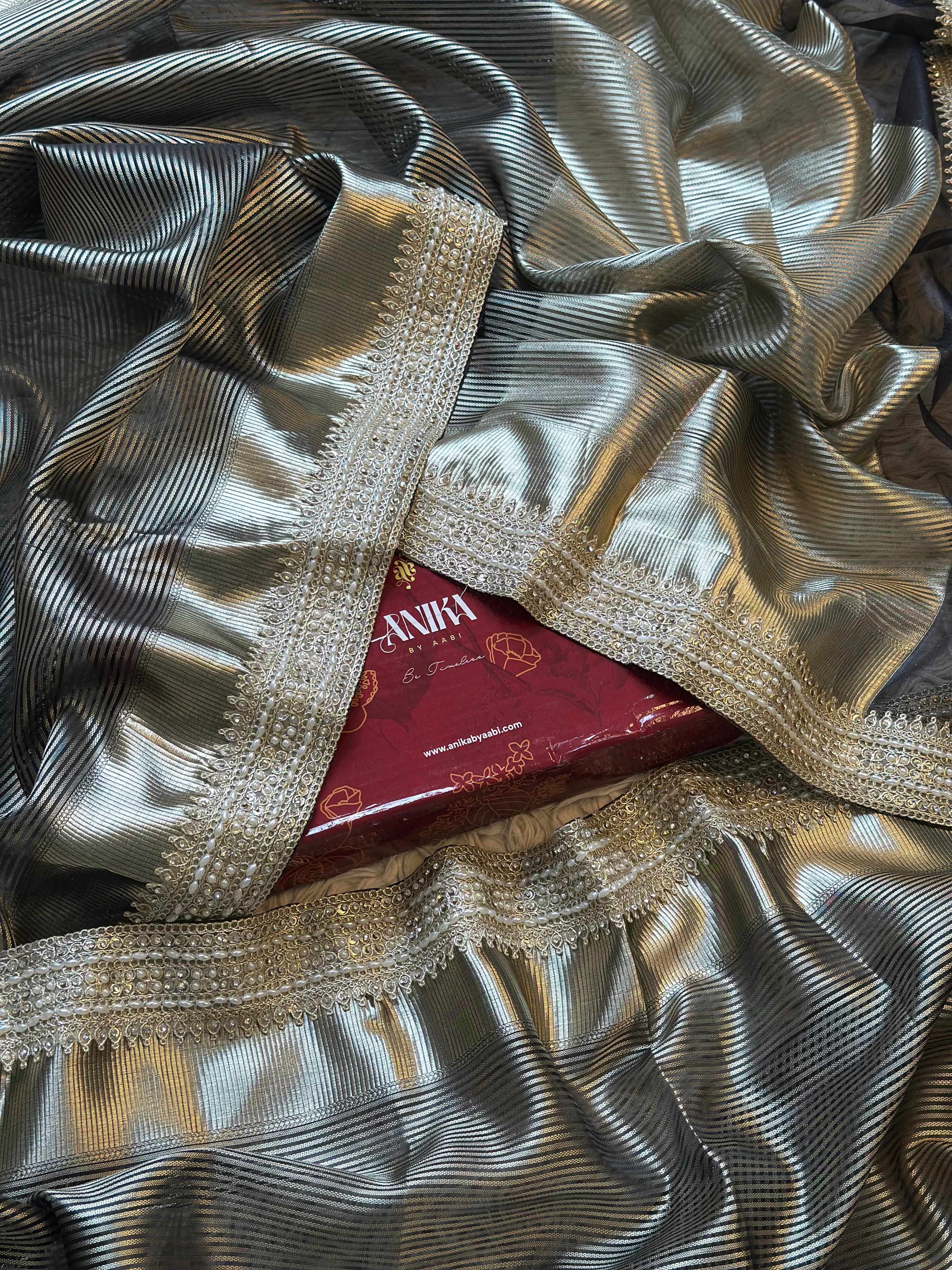 SONAKSHI - TISSUE LUXE - Banarasi silk saree in BLACK - EXCLUSIVE EDIT