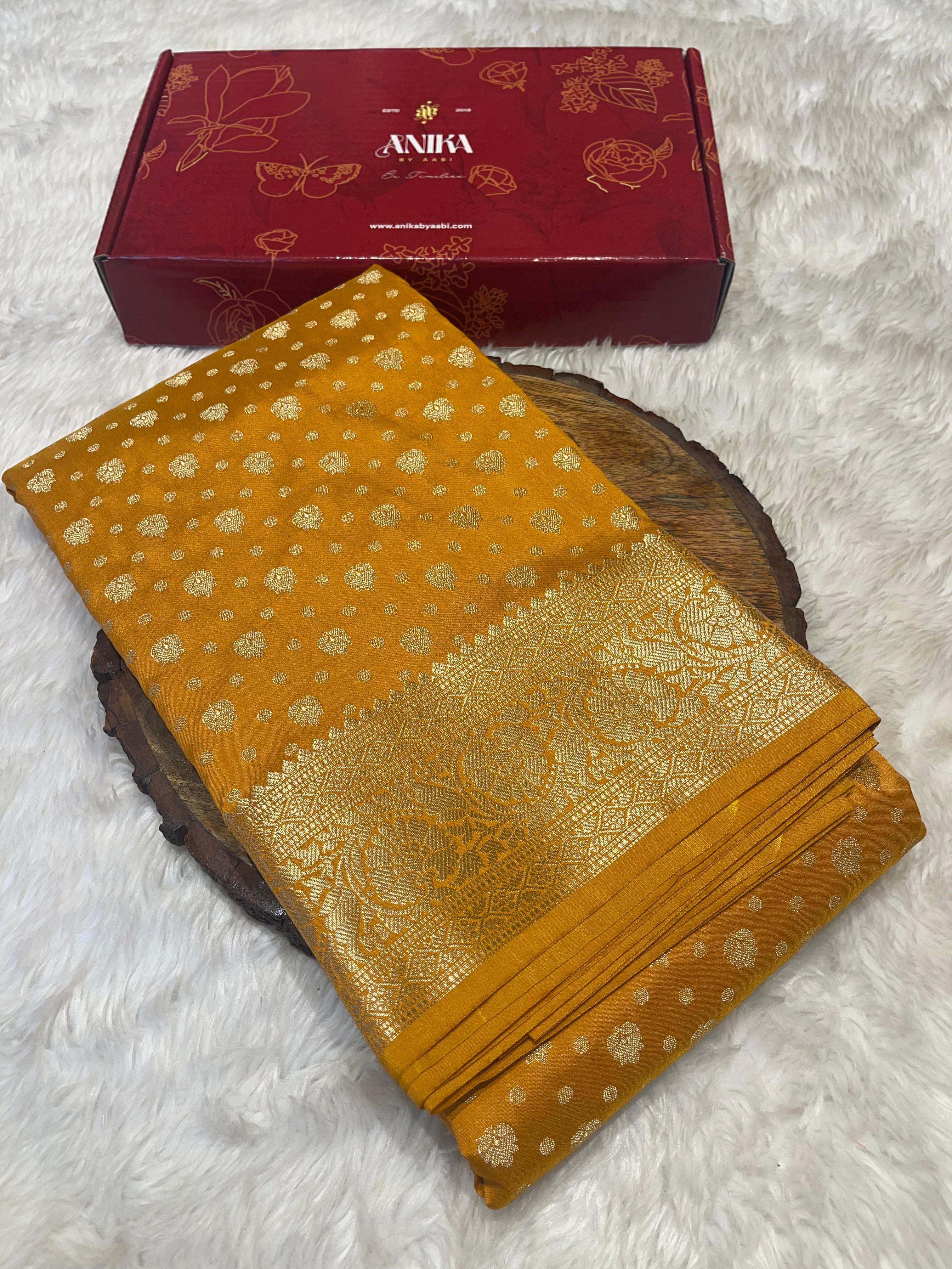 ANIKA'S SEMI KATAN SILK SAREE - ASK06