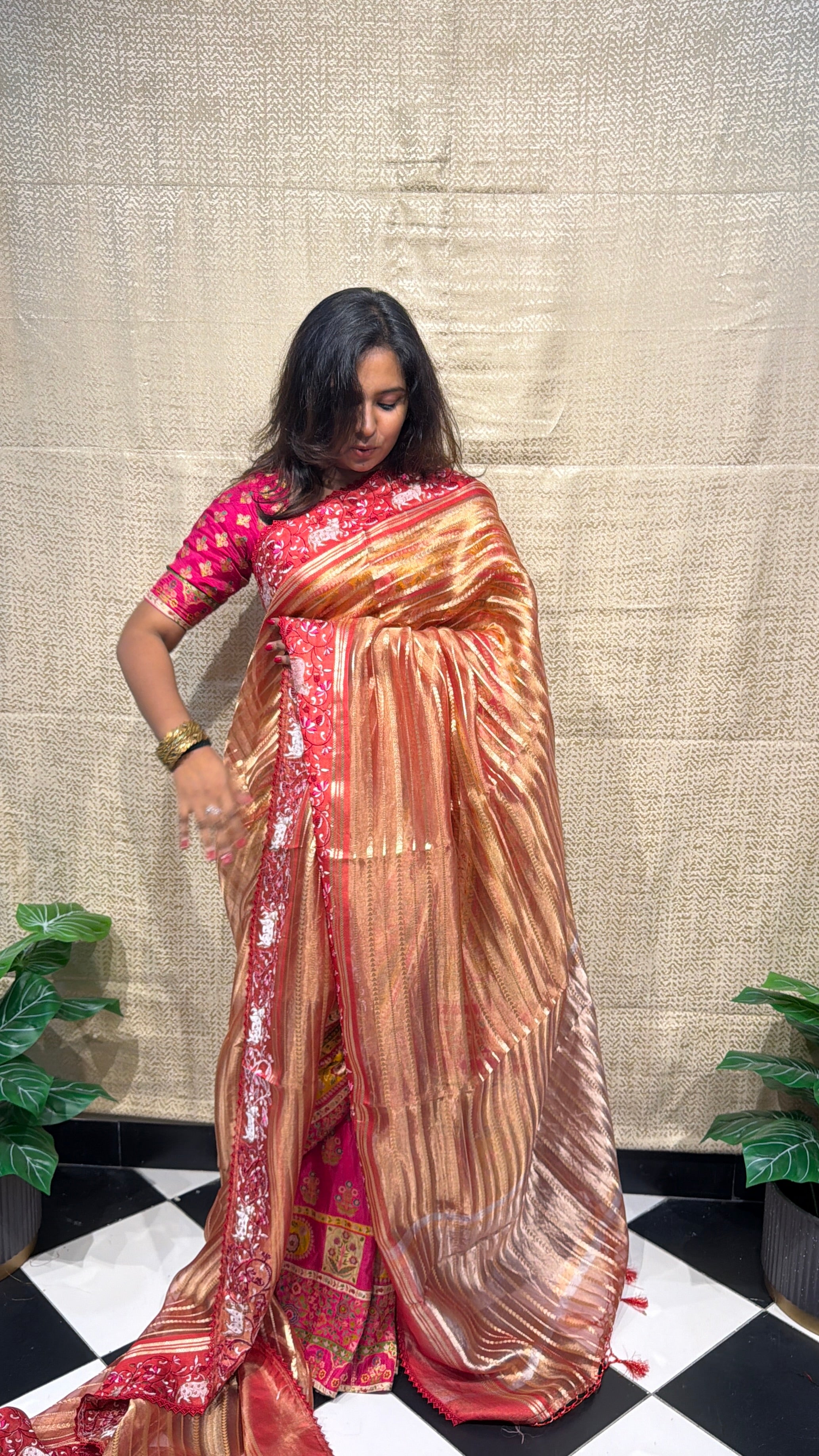 Kalki Pichwai - Pure Banarasi Tissue silk saree KP02