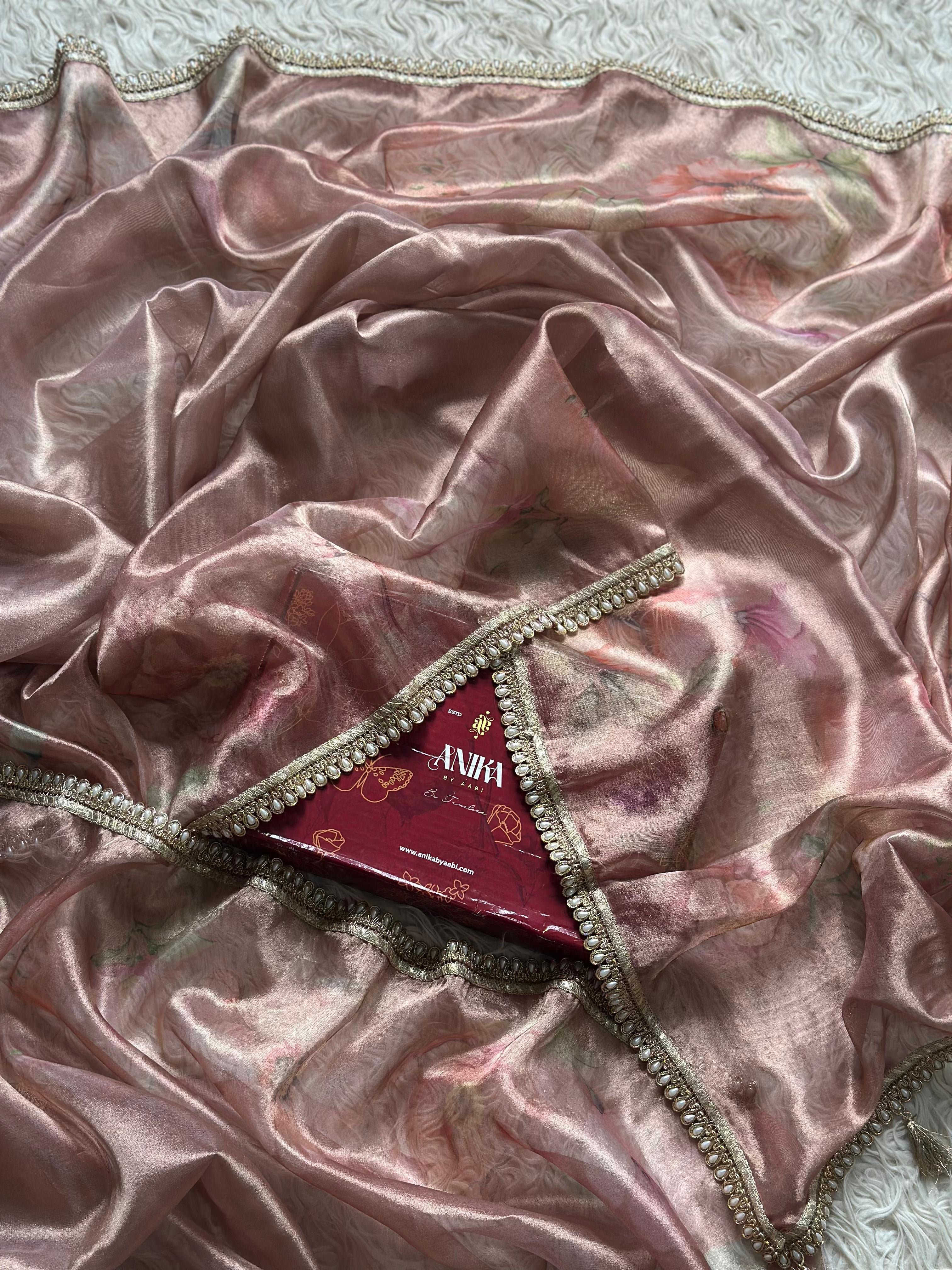 Anika’s Flora organza saree - CE01