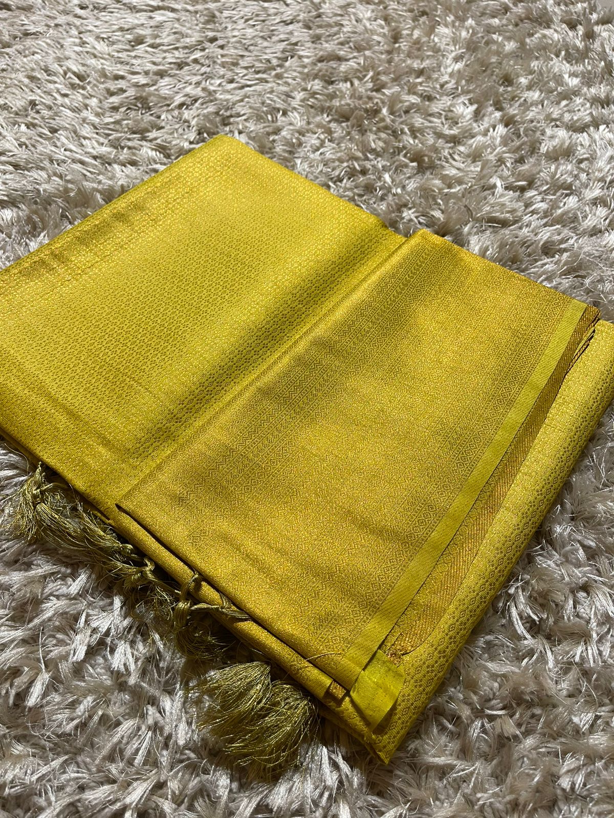 ROYAL AFFAIR-FLUORESCENT LIME SAREE