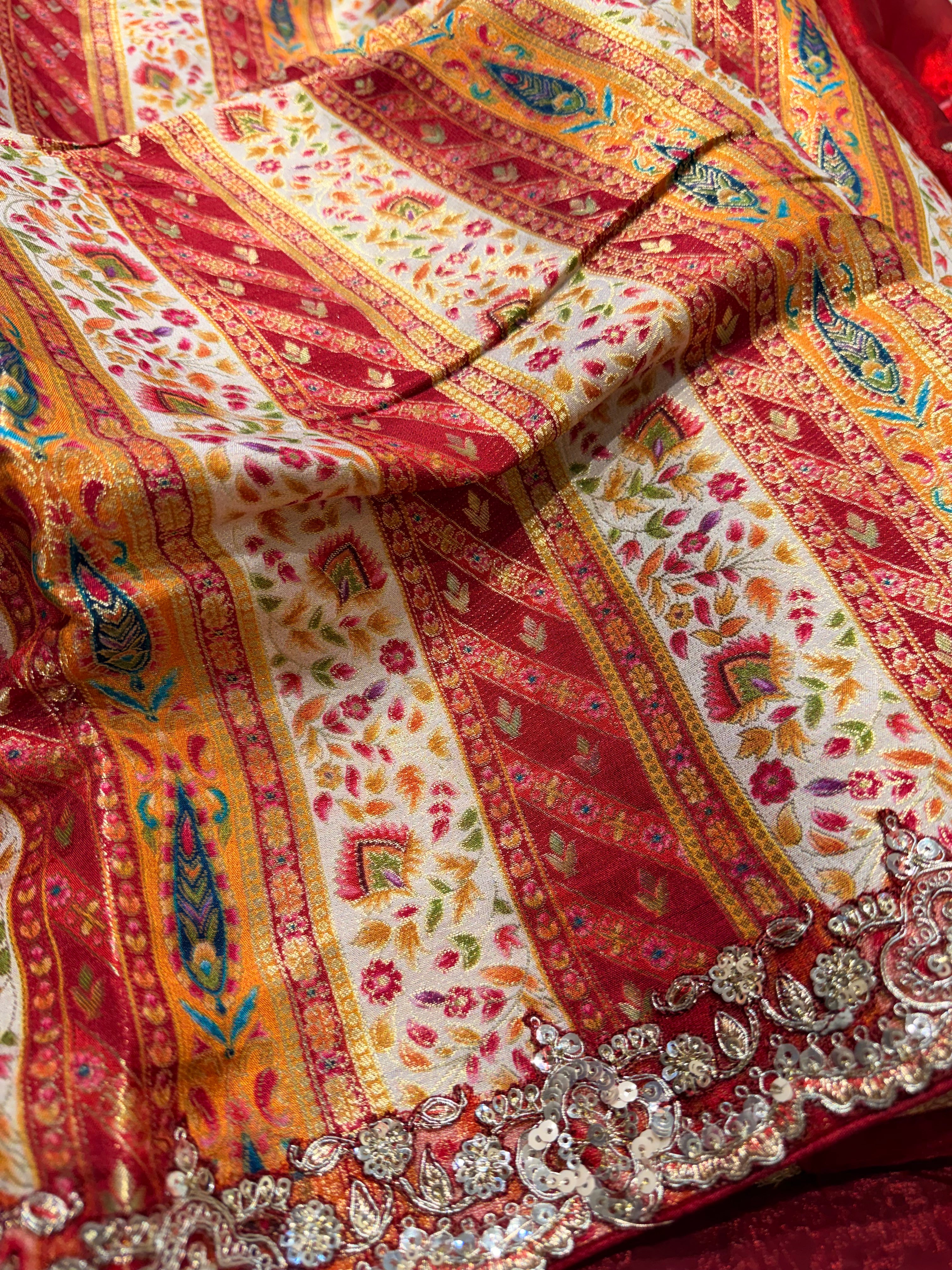 Anika's Red plum Designer Saree -Anaya Festive Edit - AA36