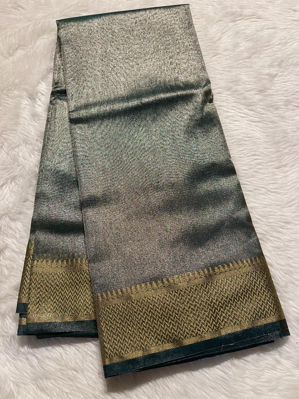 MANGAL-FOREST GREEN SAREE