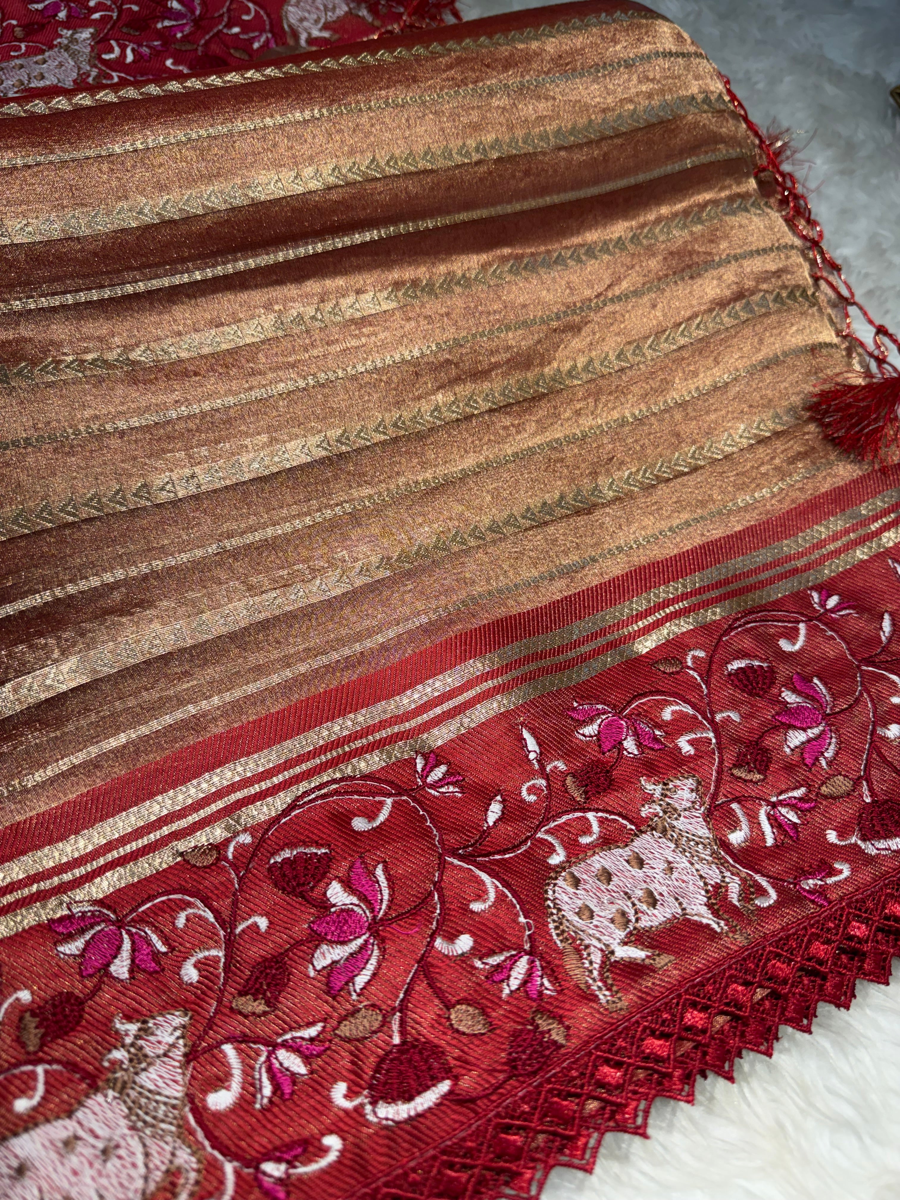 Kalki Pichwai - Pure Banarasi Tissue silk saree KP02