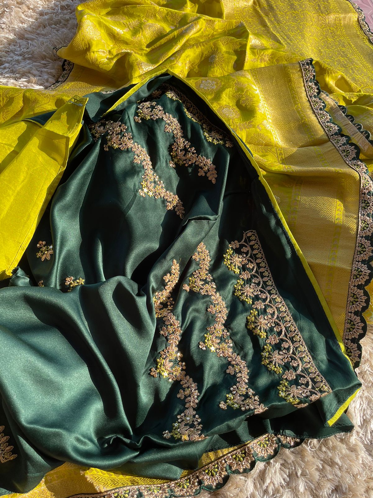 SUHA- GREEN SAREE