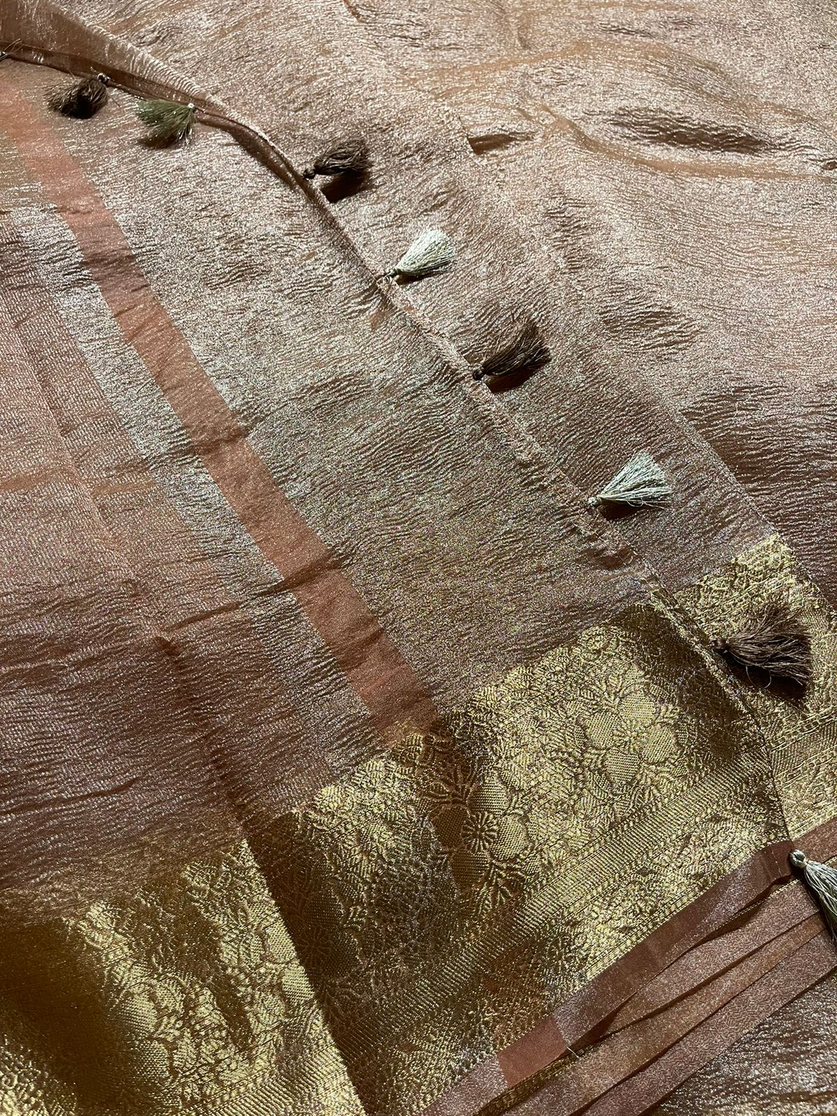 CRUSH-GOLD SAREE