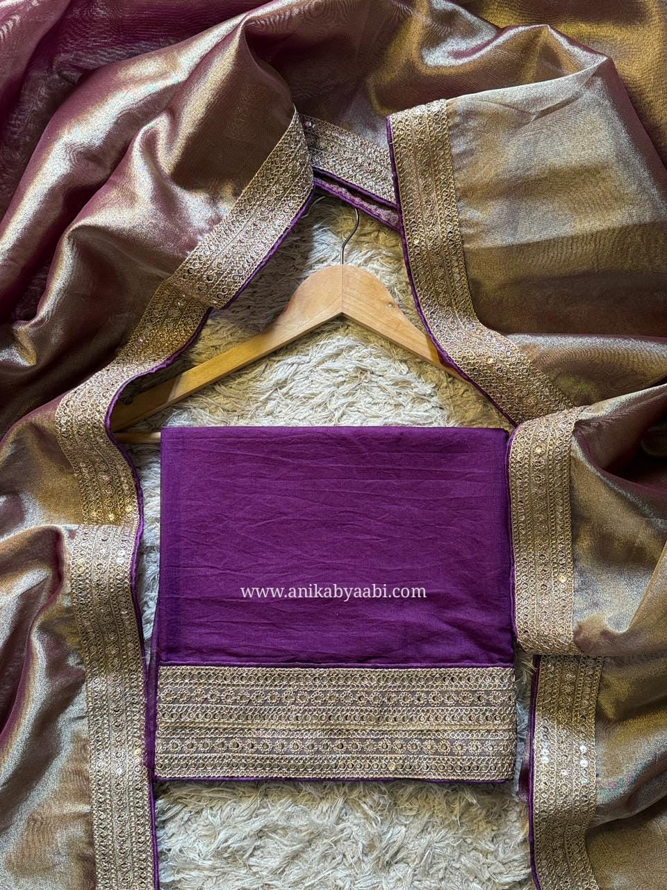 DP-PURPLE SAREE