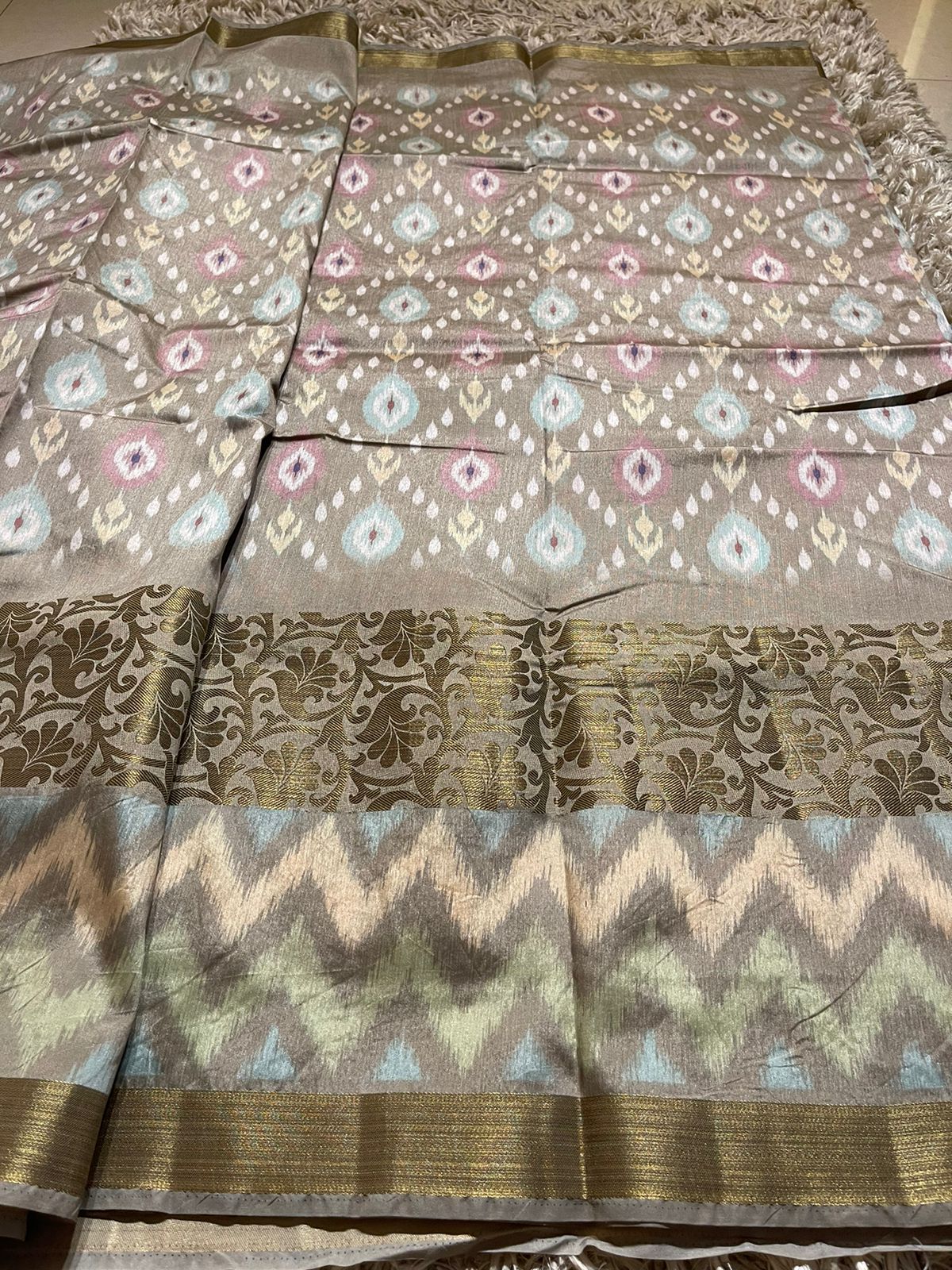 DEEKSHU - GREY SAREE