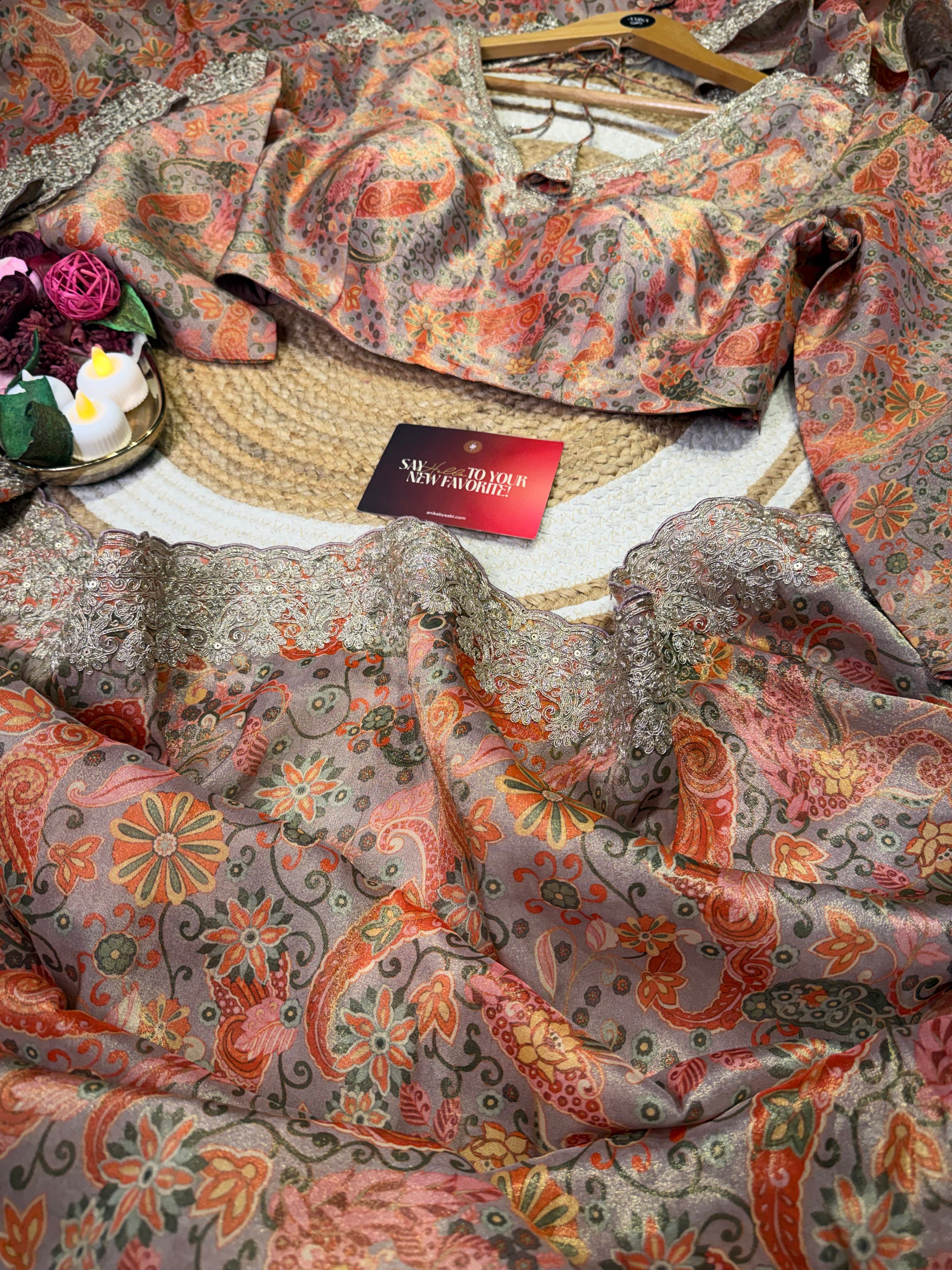 Semi Tussar Digital print SSB03 -SAKHI