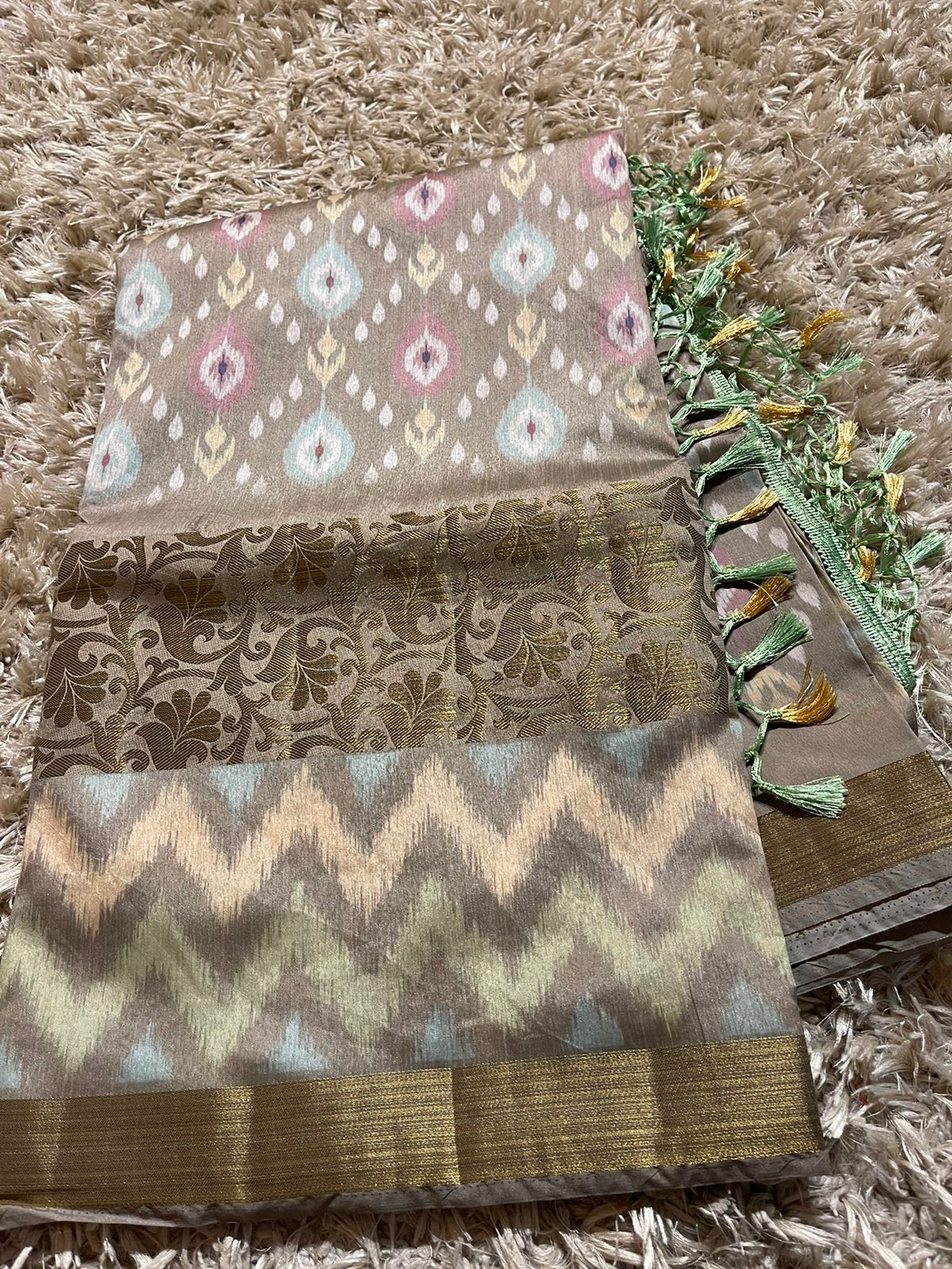 DEEKSHU - GREY SAREE
