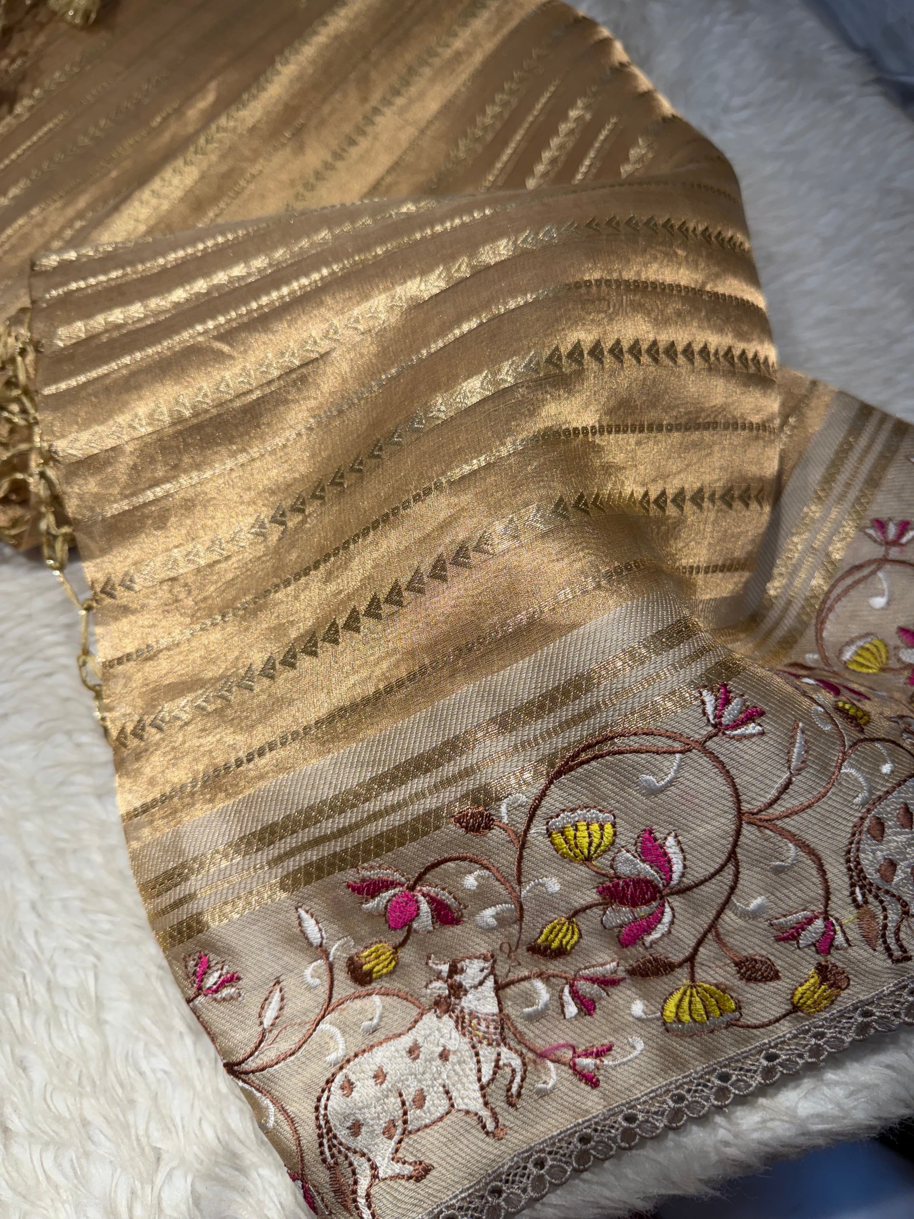 Kalki Pichwai - Pure Banarasi Tissue silk saree KP01
