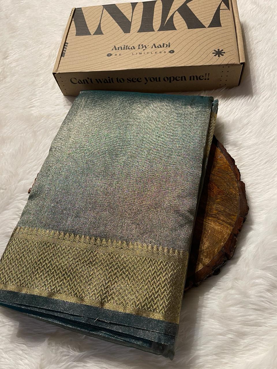 MANGAL-FOREST GREEN SAREE