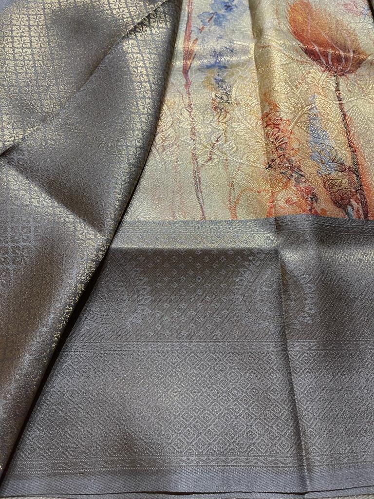 OCTANE-PASTEL GREY SAREE