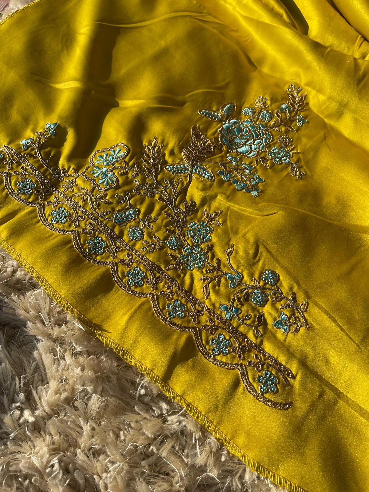 SUHA- SEA BLUE SAREE