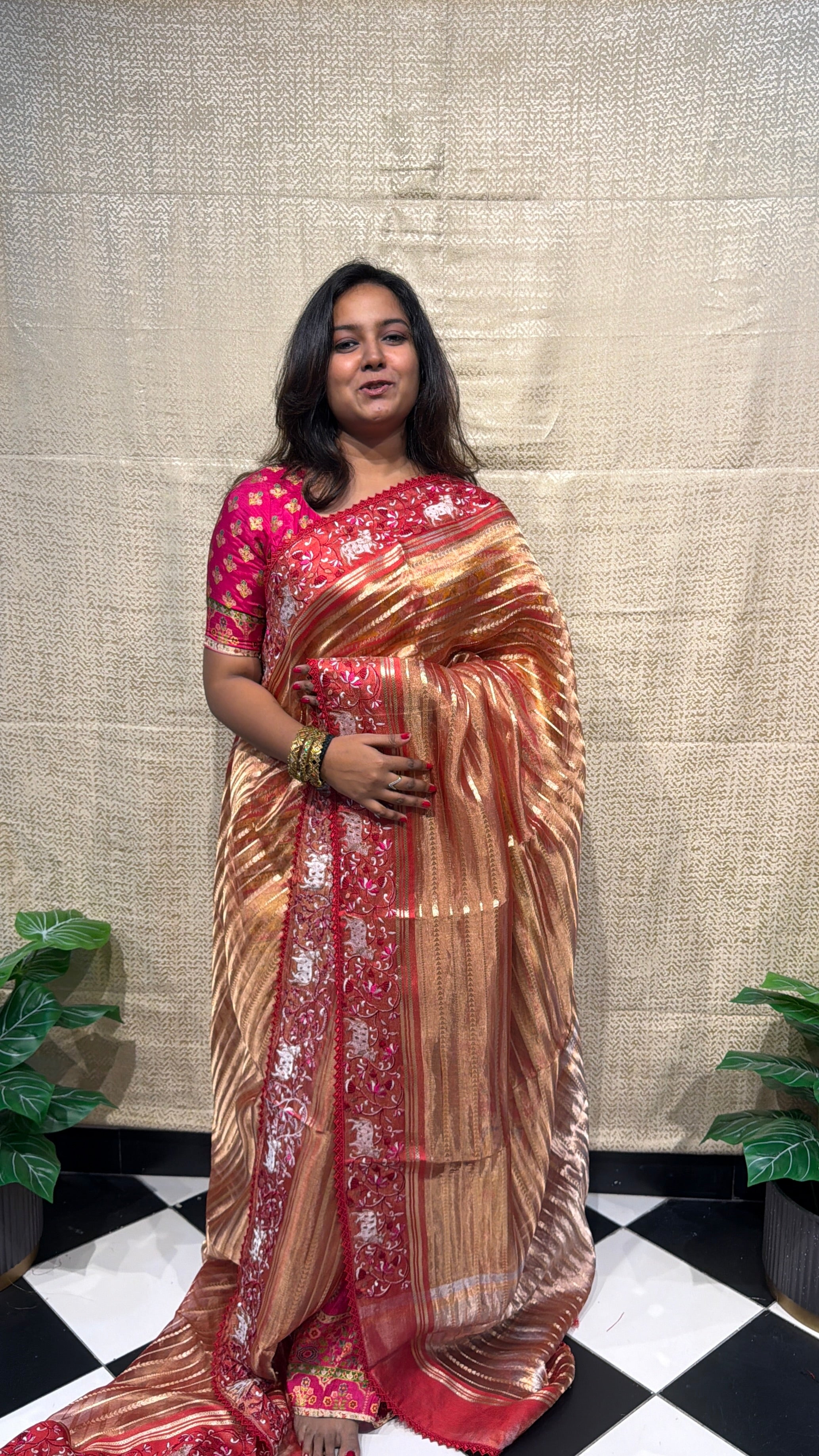 Kalki Pichwai - Pure Banarasi Tissue silk saree KP02