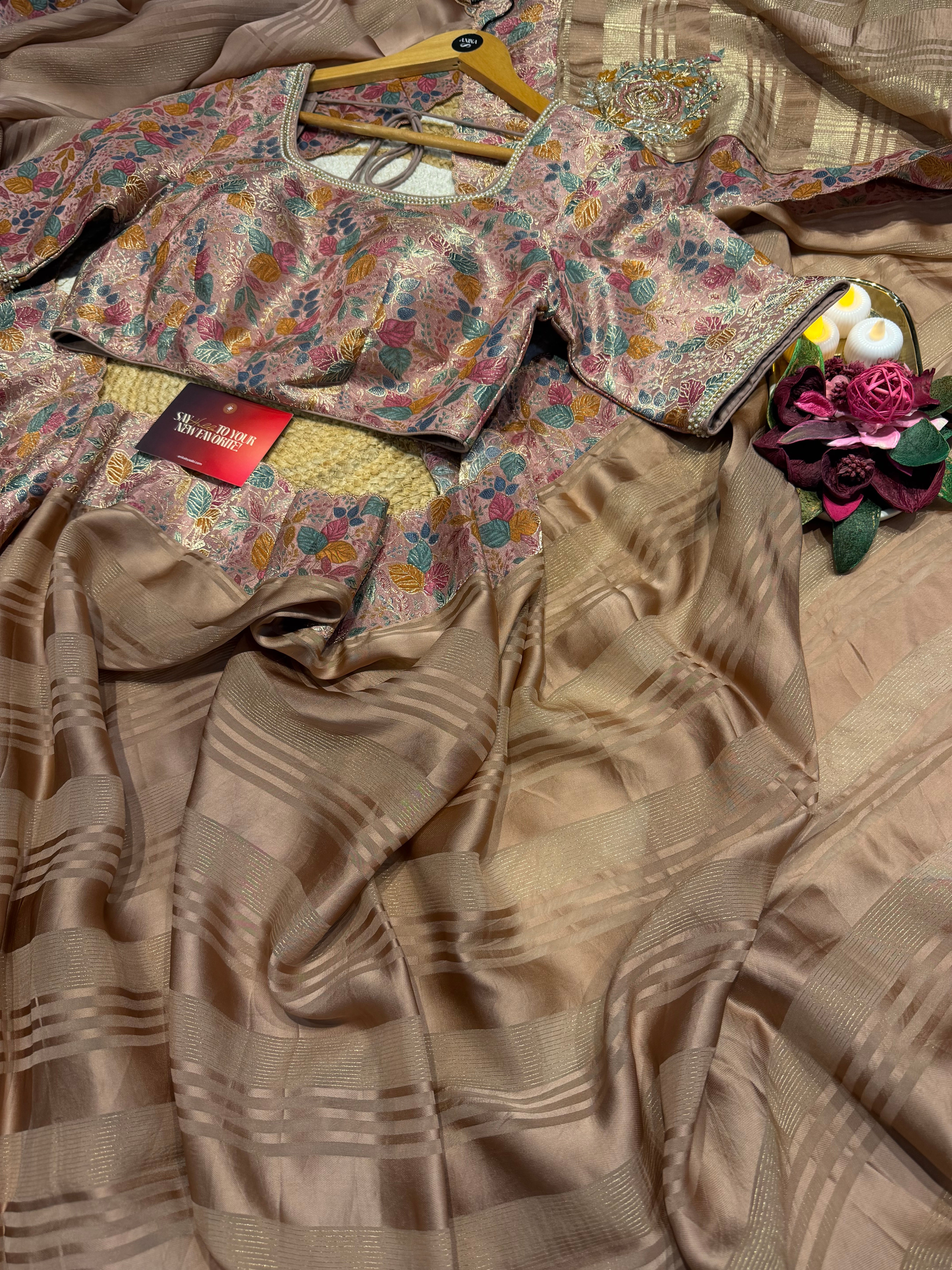 BANARASI CHIFFON PATCH WORK SILK SAREE SSB04 -SAKHI